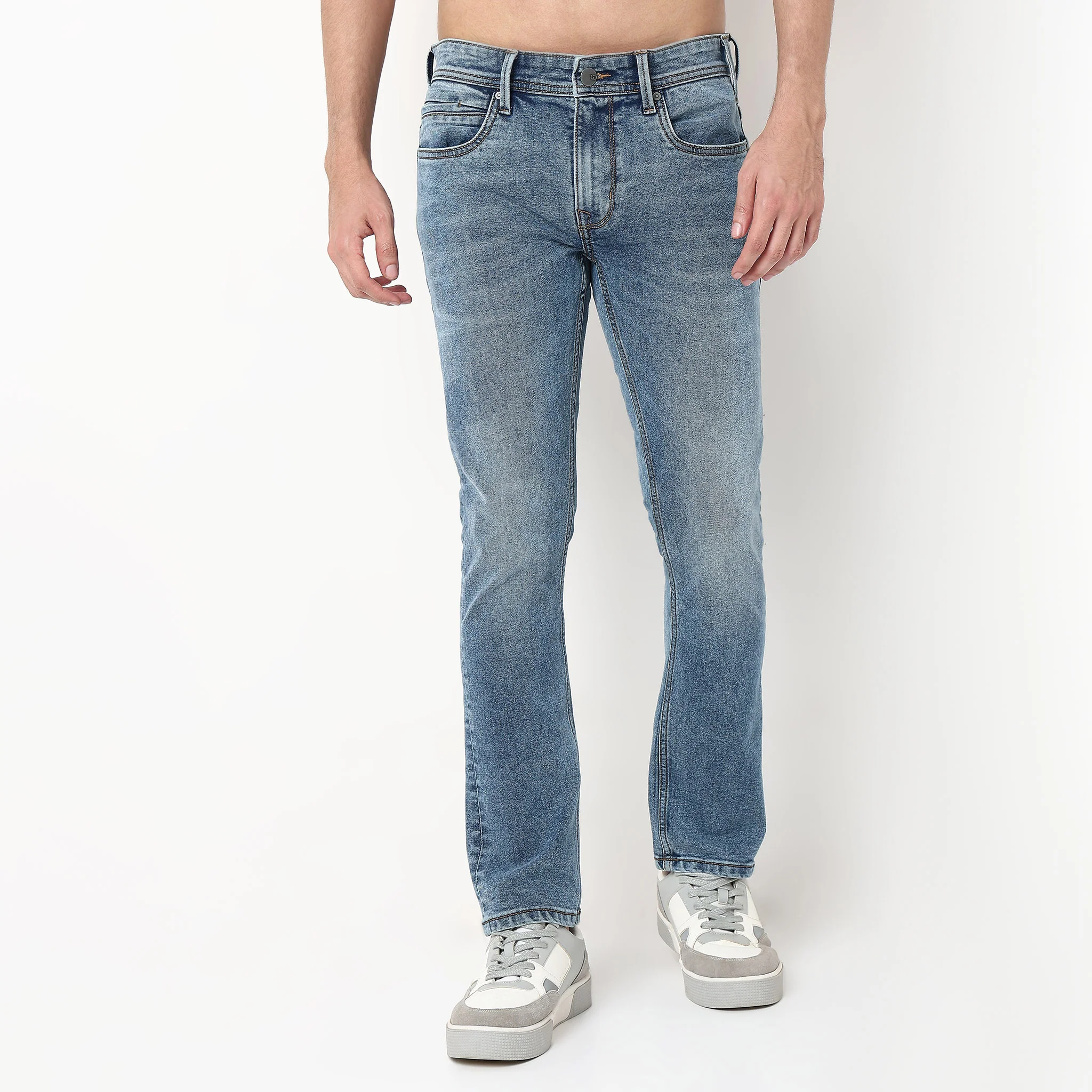Slim Fit Ball Wash Jeans - Image 2
