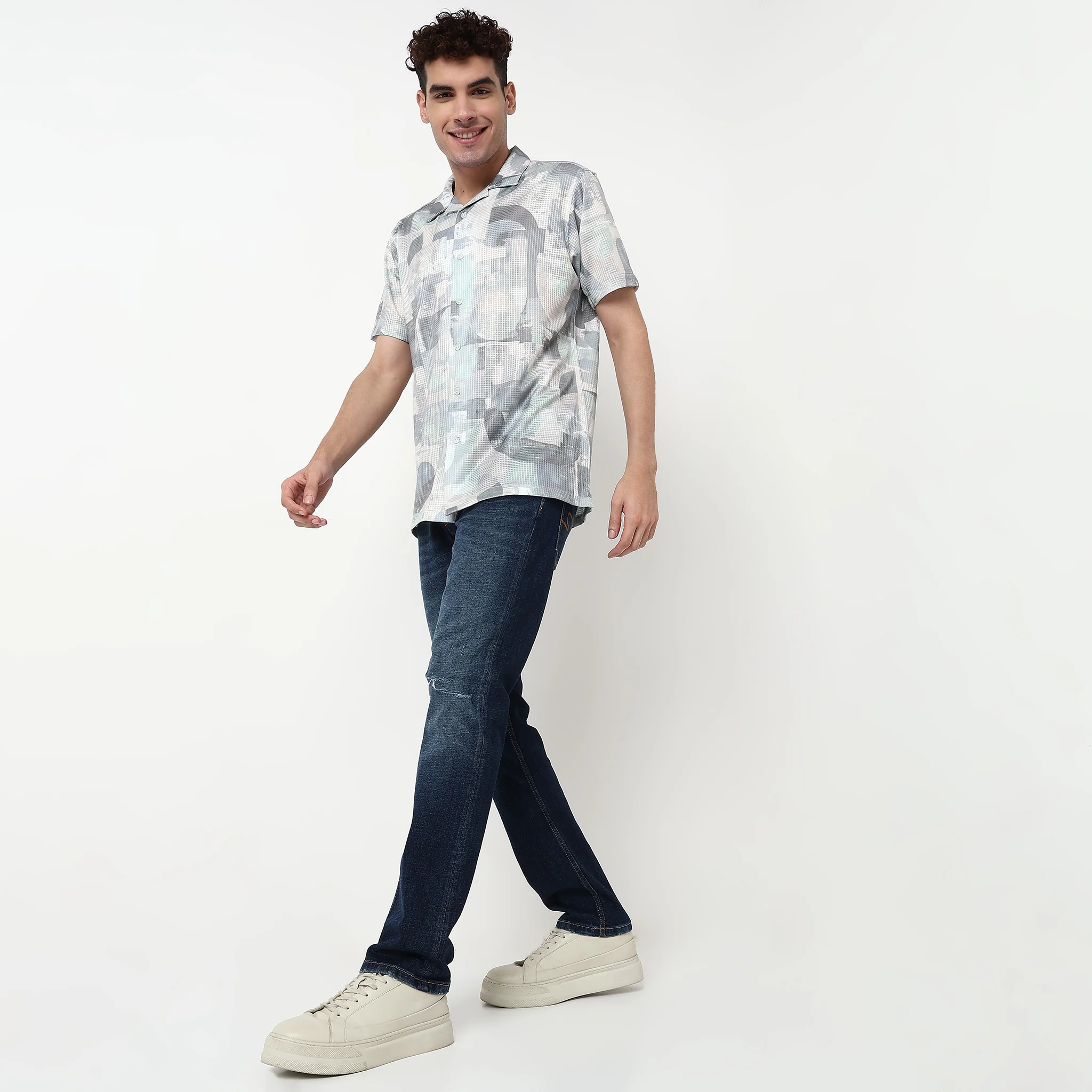 Rich Dark Indigo Classic Stone Wash Jeans