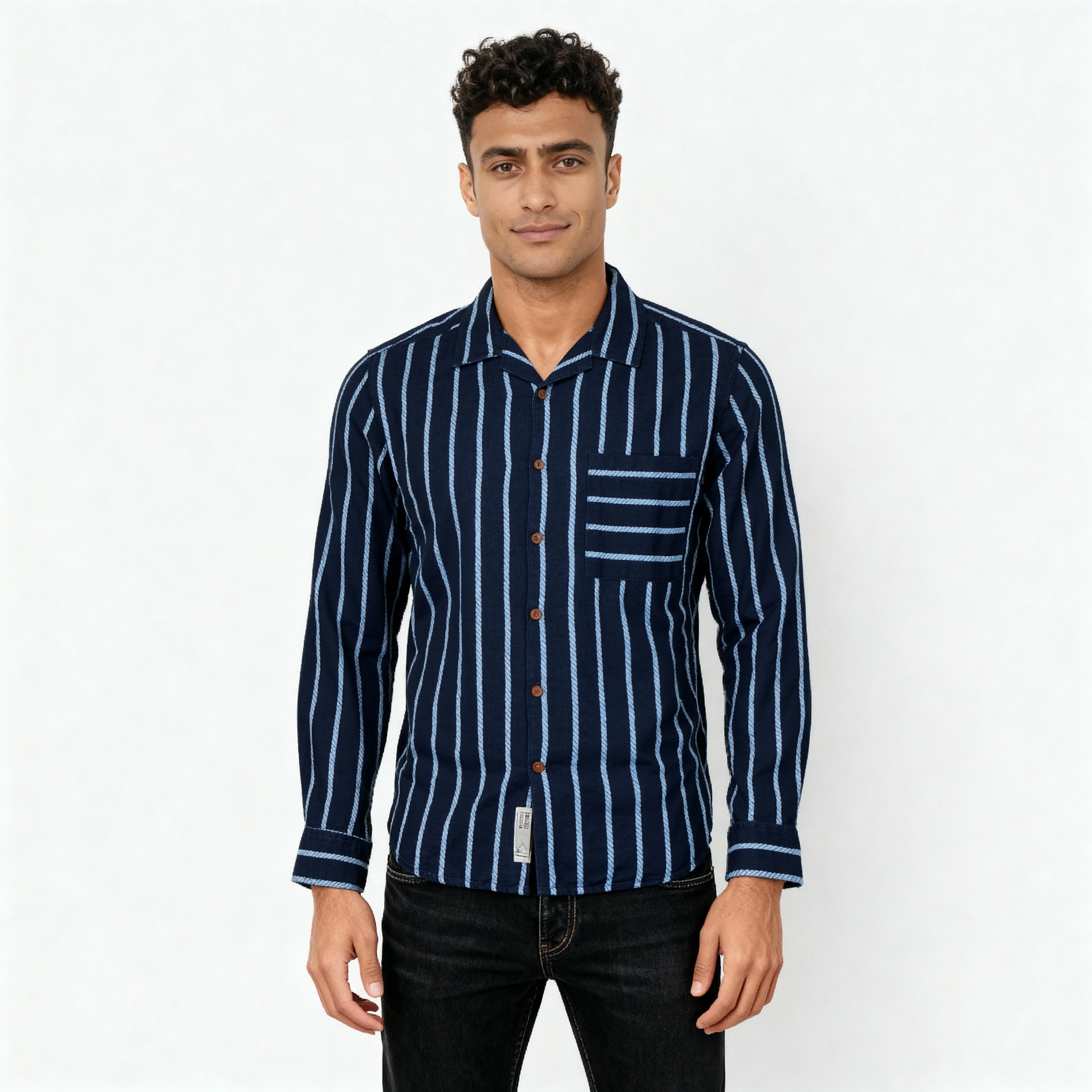 Cotton Striped Cruiser Shirt - Image 2