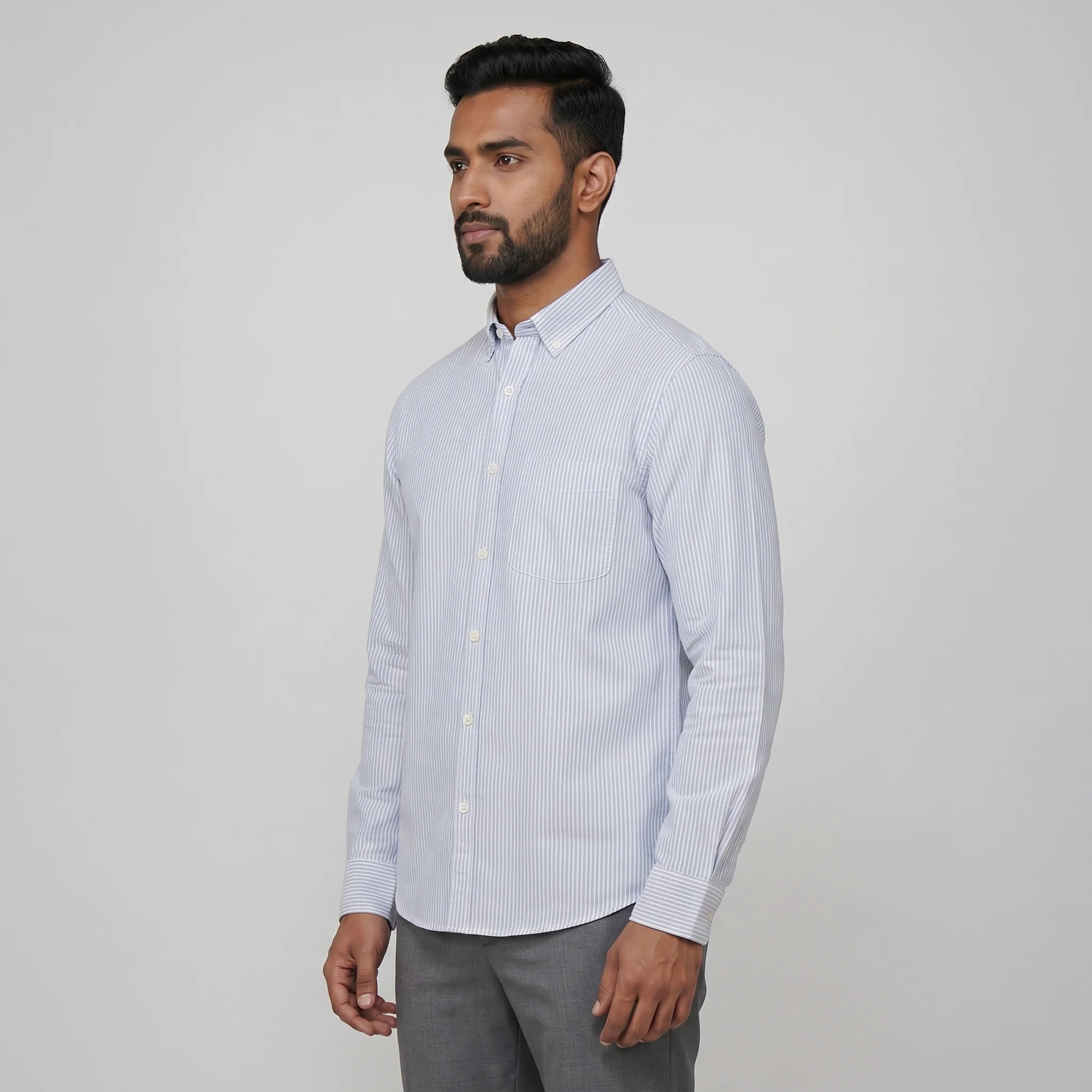 Cotton Striped Shirt - Image 2