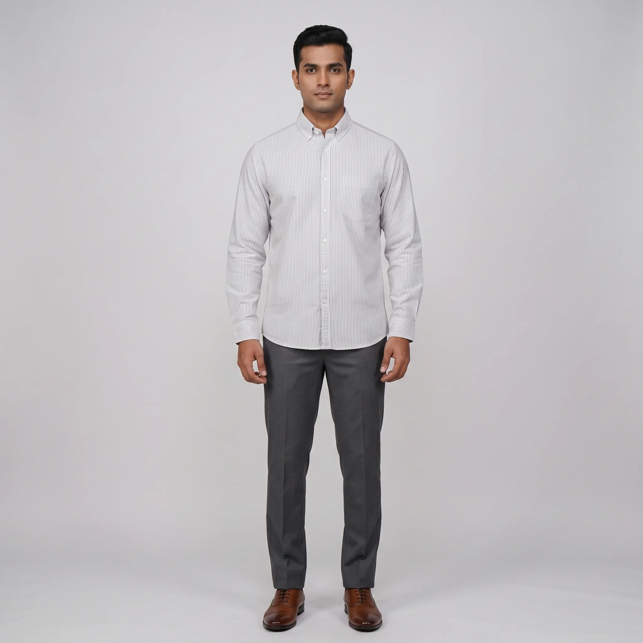 Cotton Striped Shirt - Image 5