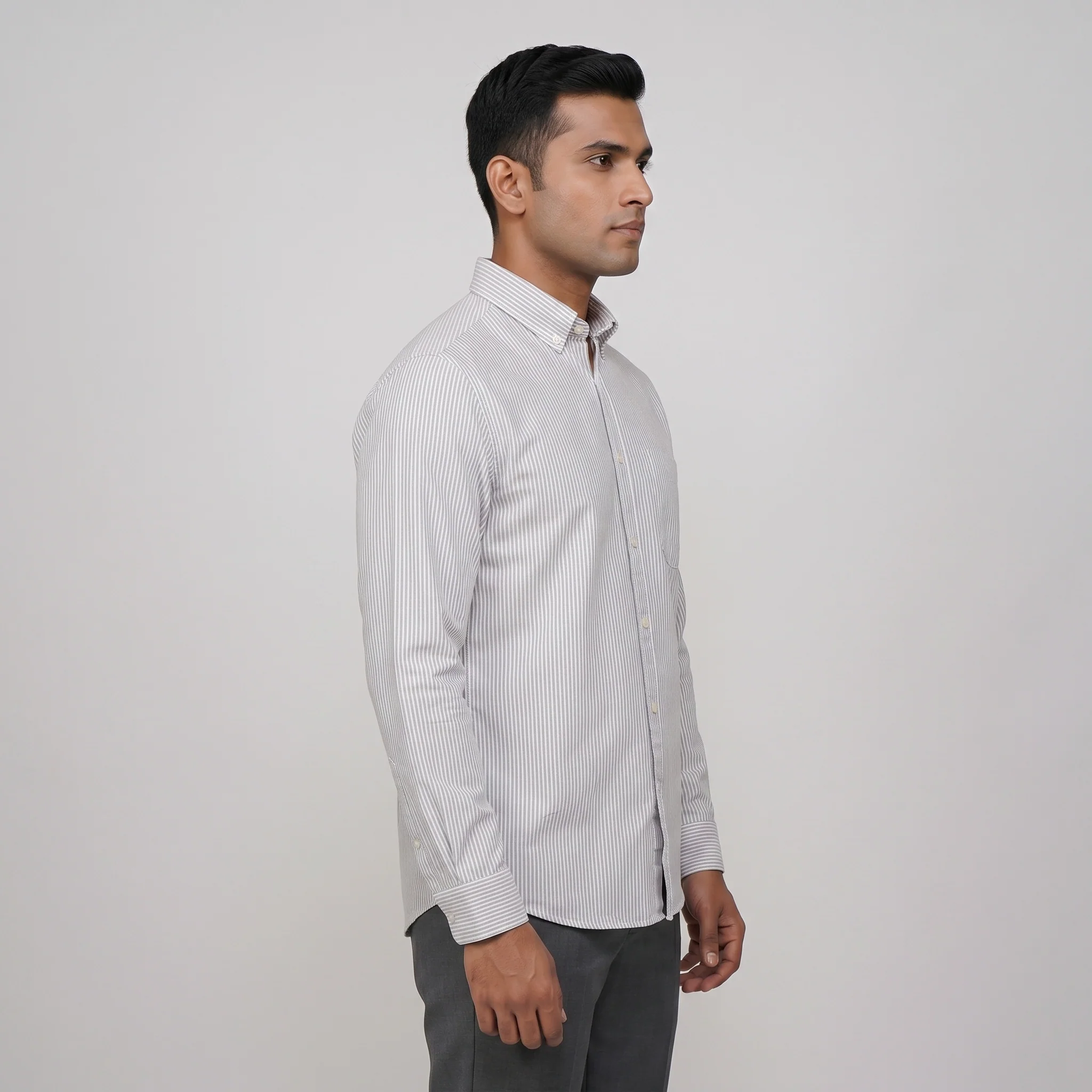 Cotton Striped Shirt - Image 6