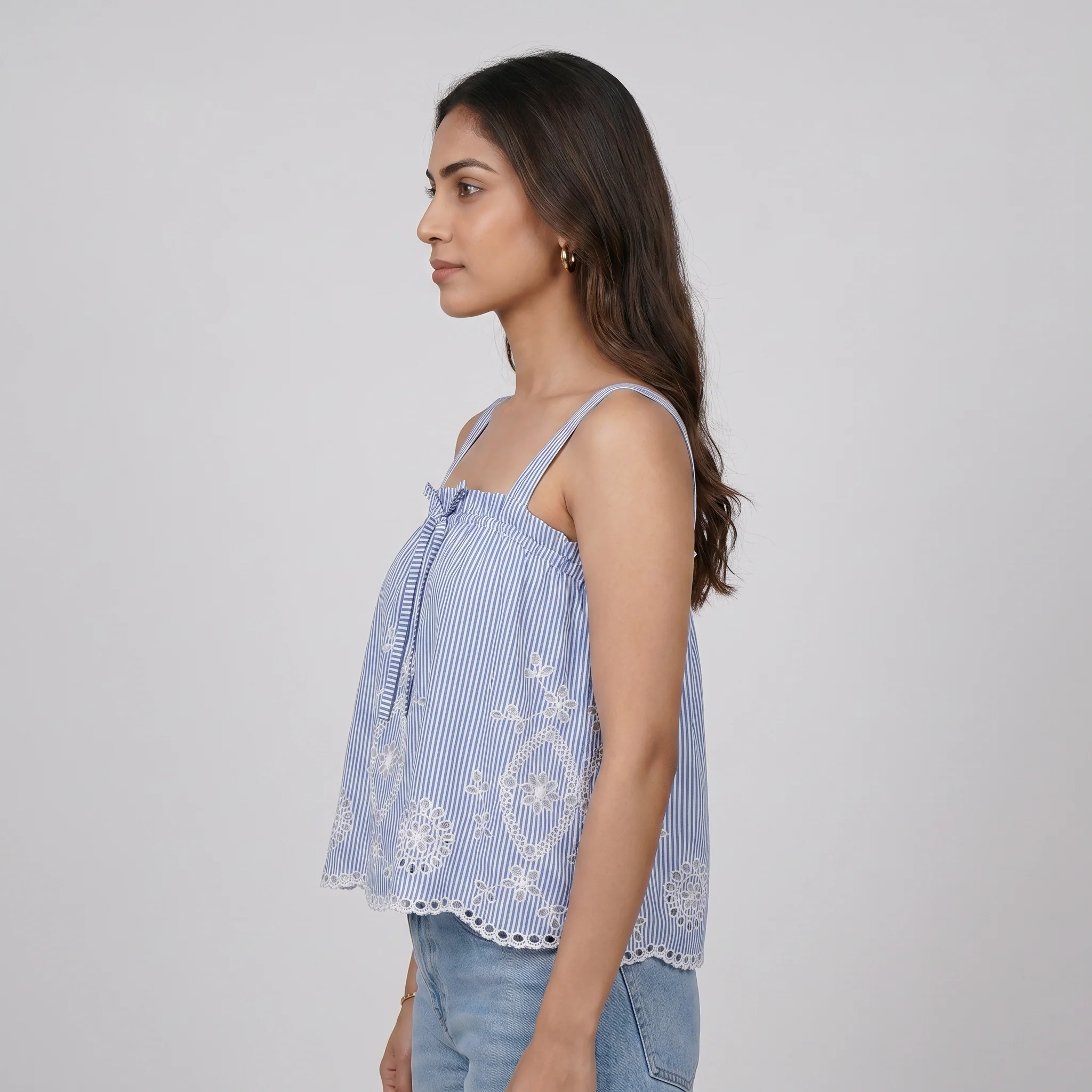 Cotton Striped Top - Image 2