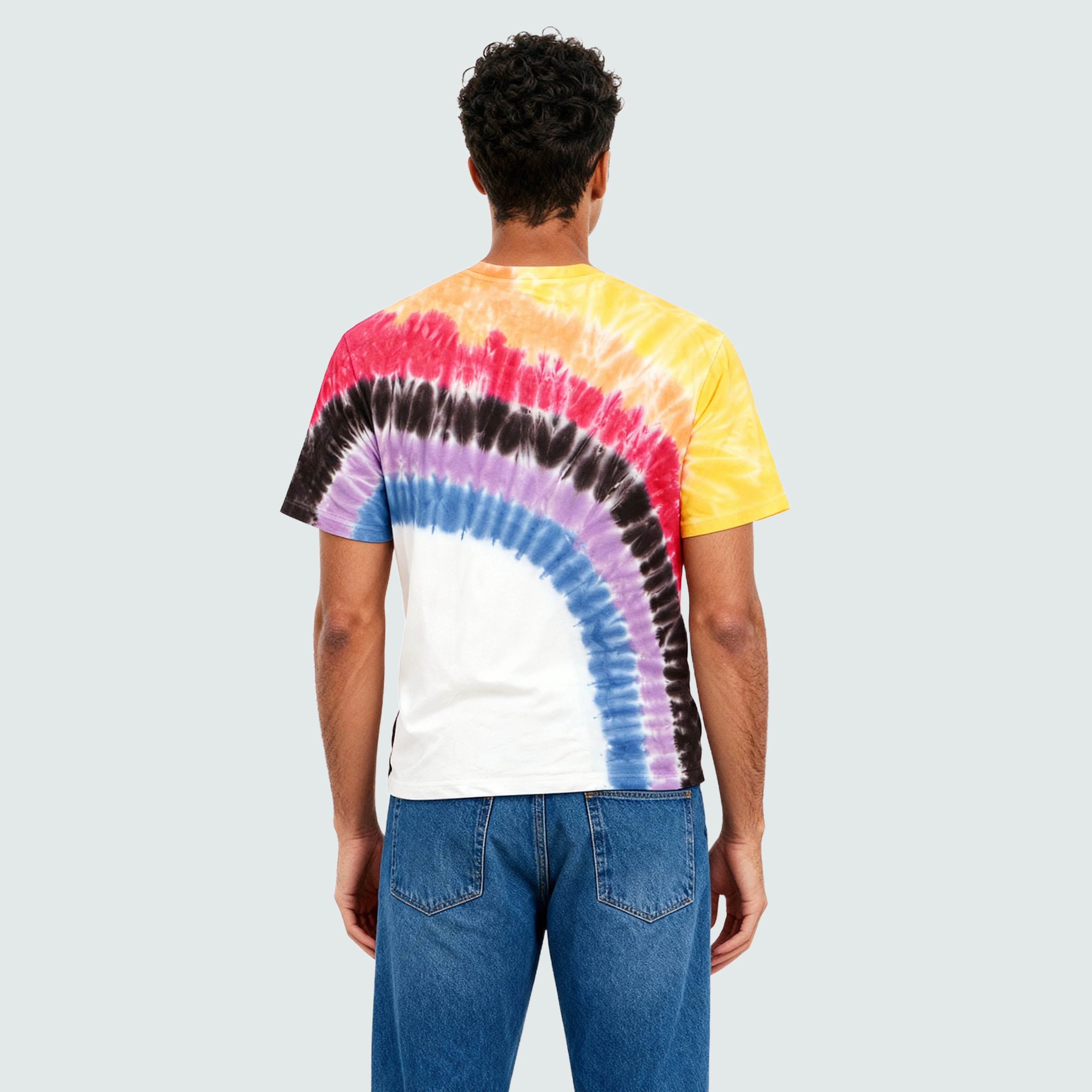 Cotton Tie and Dye Oversize Graphic T-Shirt - Image 3