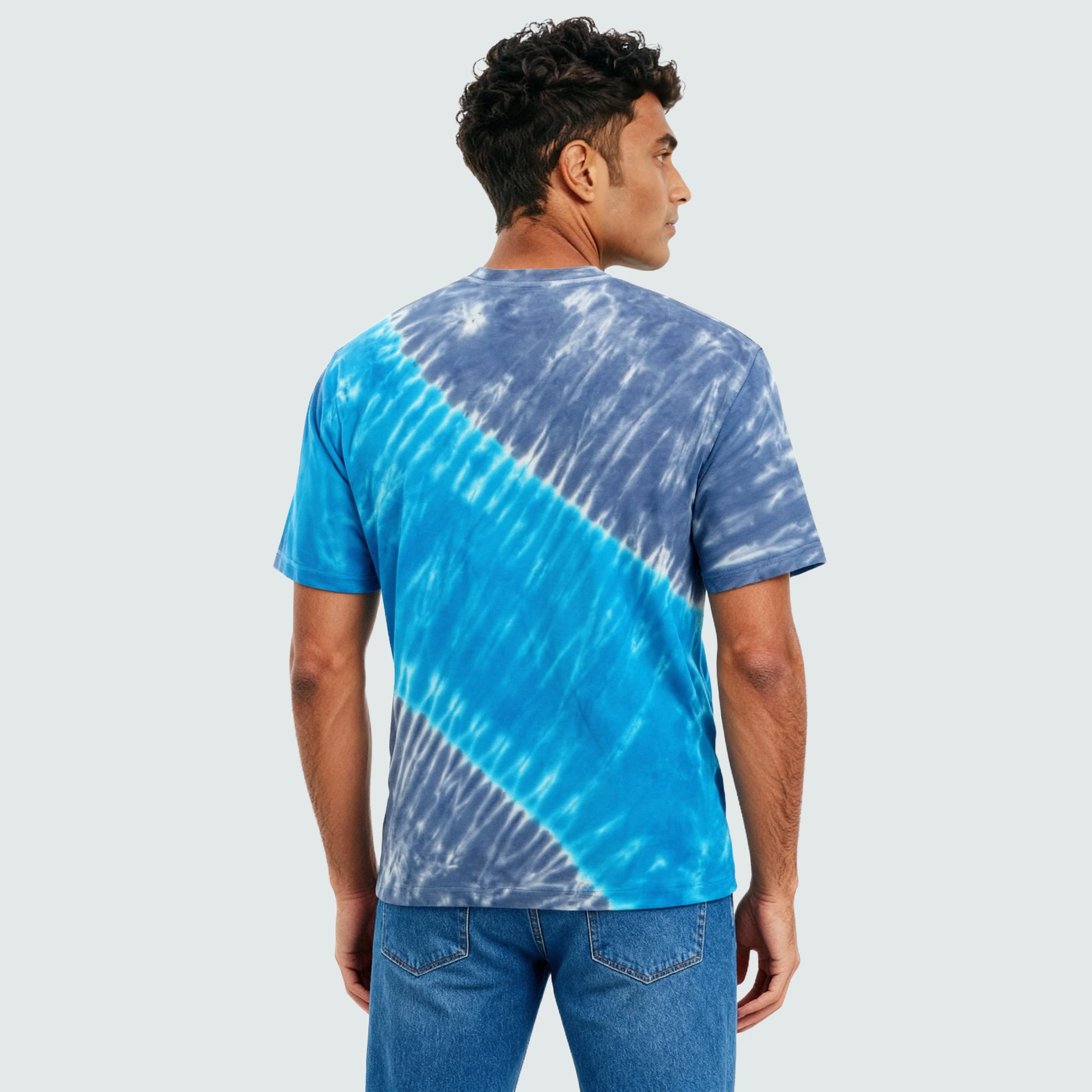 Cotton Tie and Dye Oversize Graphic T-Shirt - Image 3