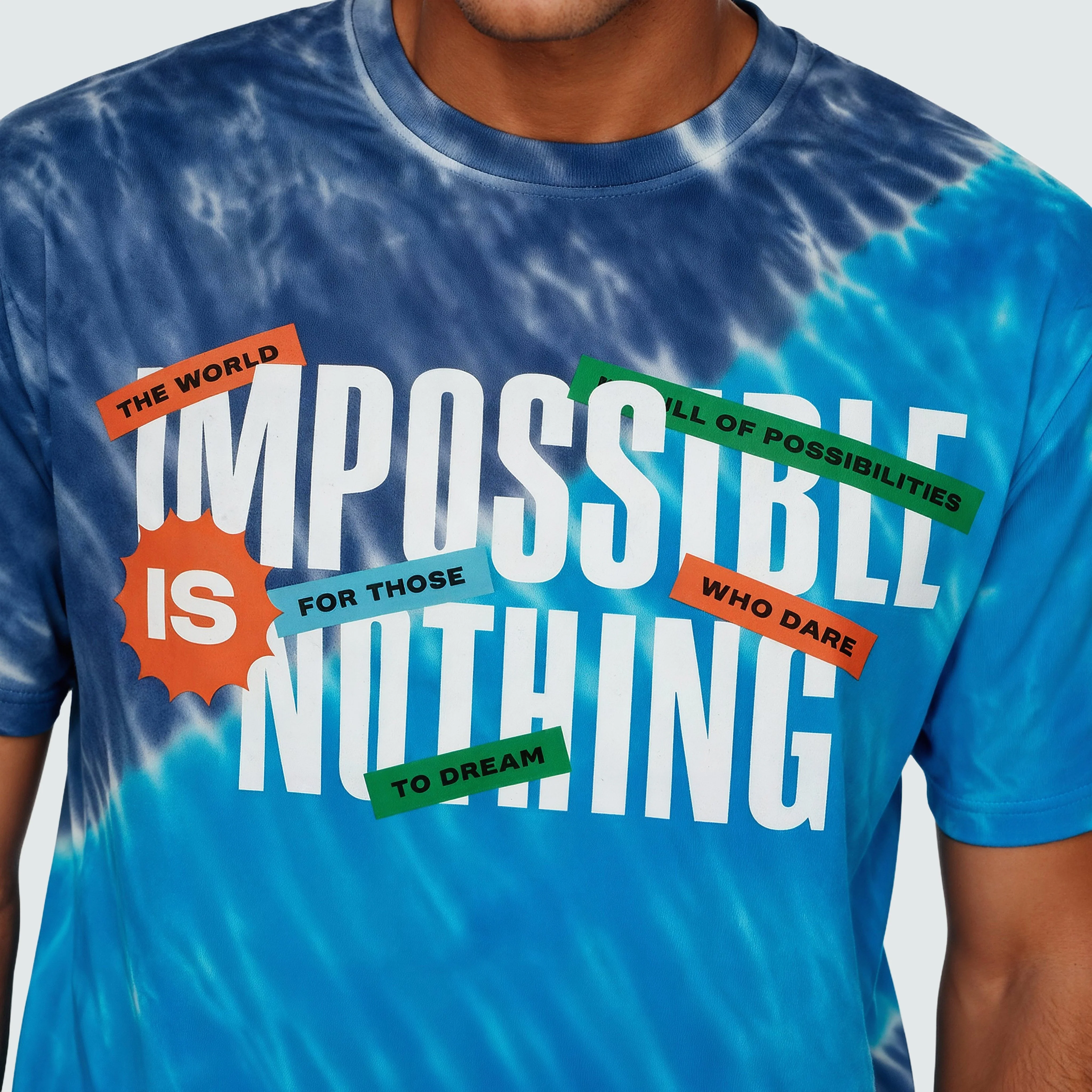 Cotton Tie and Dye Oversize Graphic T-Shirt - Image 4