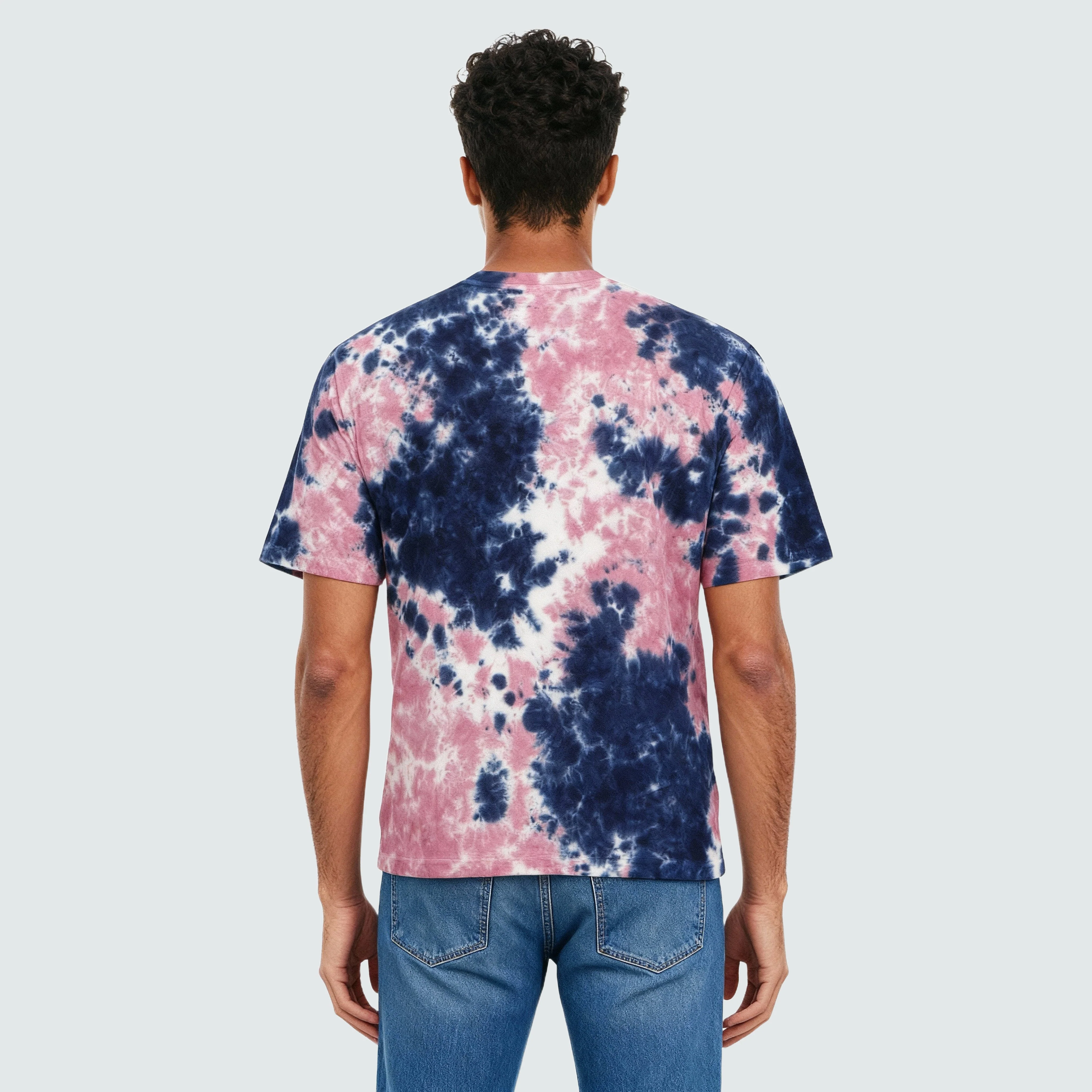 Cotton Tie and Dye Oversize Graphic T-Shirt - Image 3