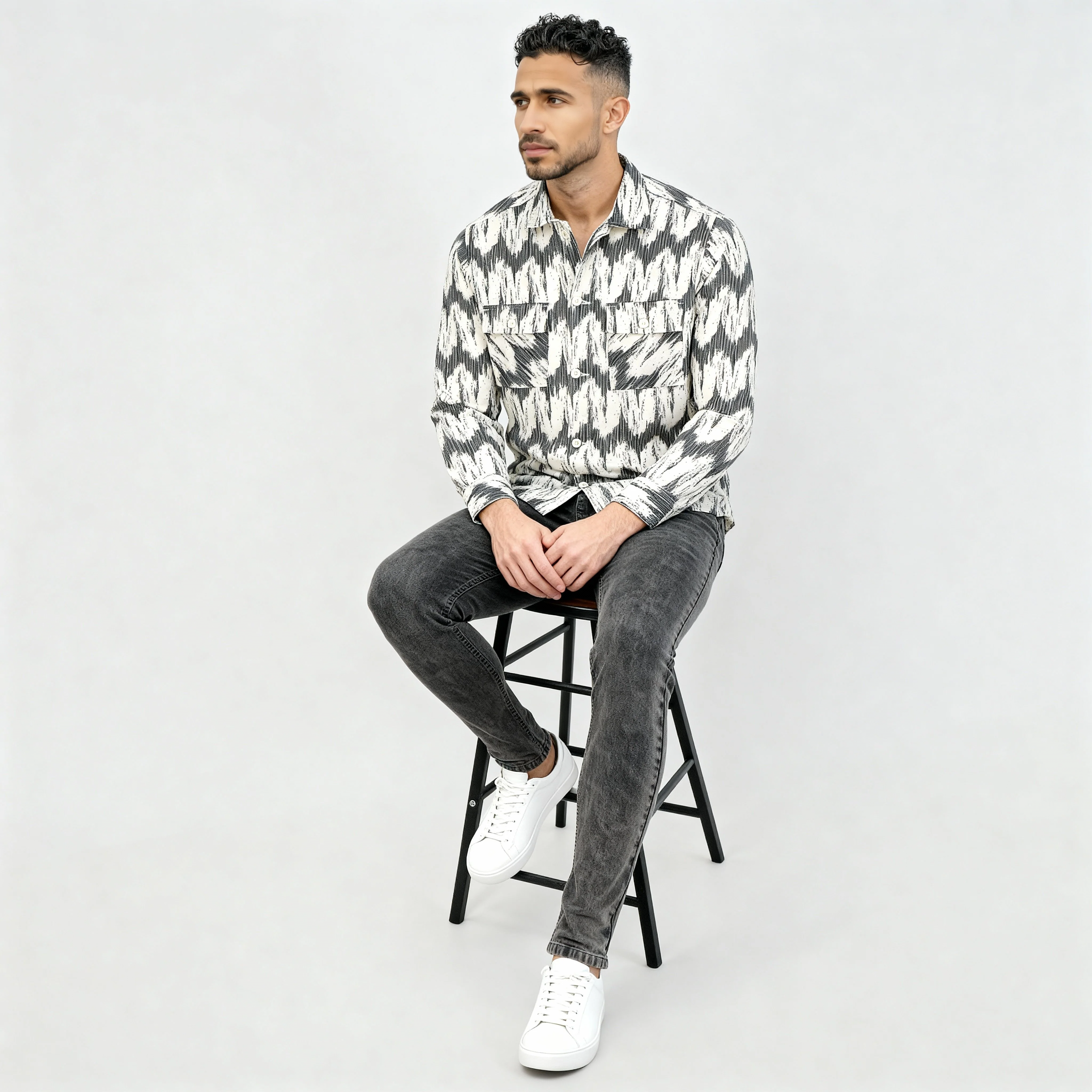 Cotton Tie-Dye Explorer Shacket