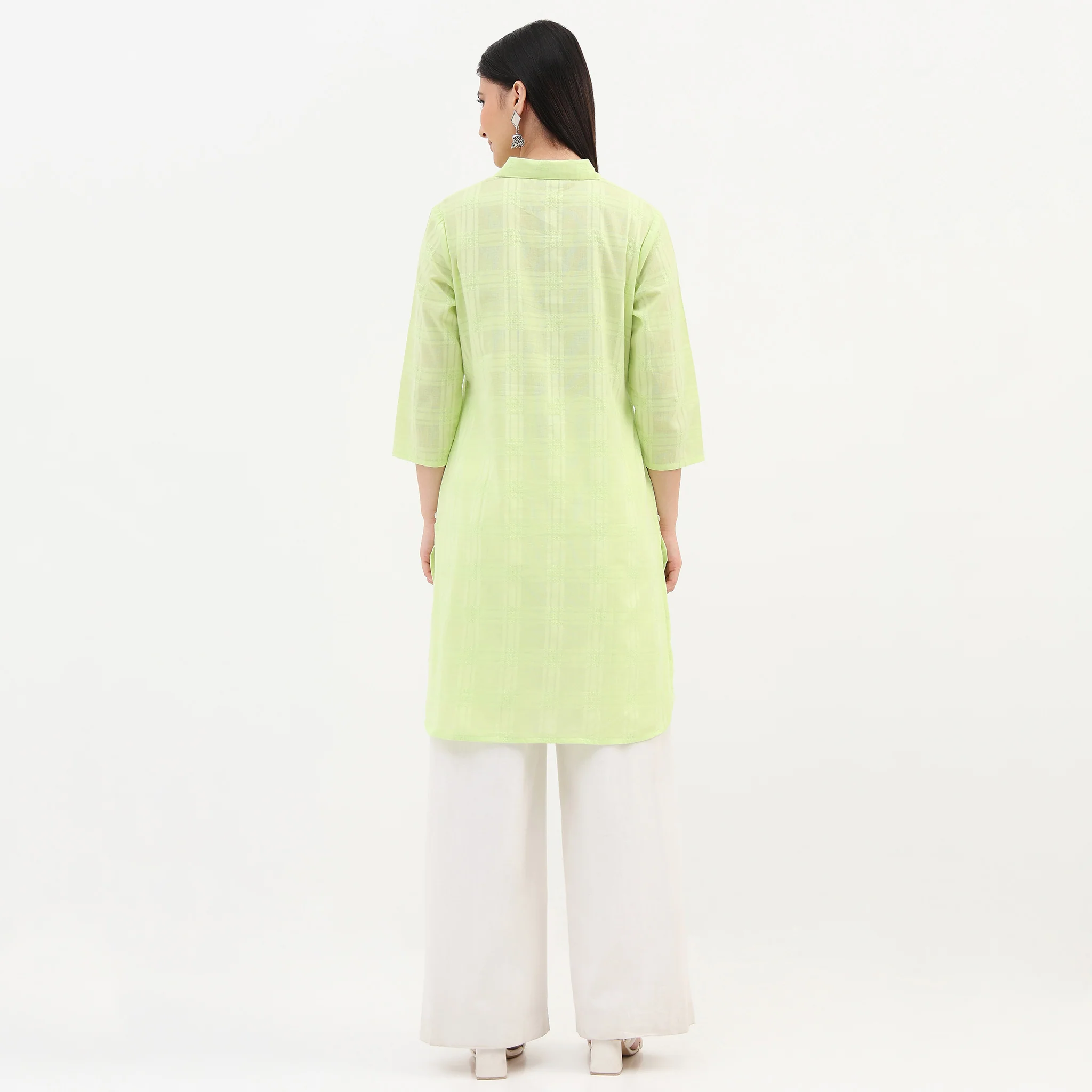 Cotton Woven Straight Kurta - Image 3