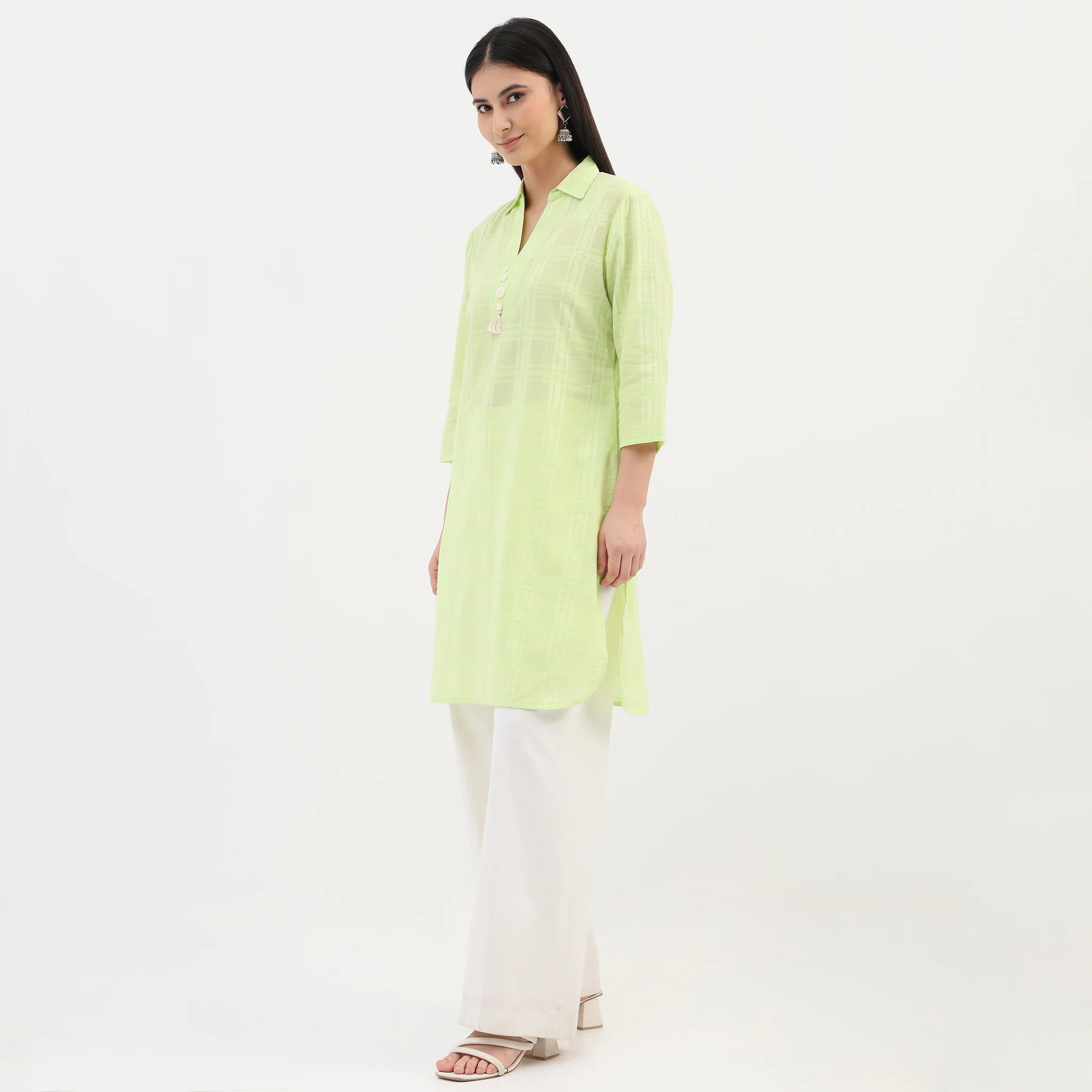 Cotton Woven Straight Kurta - Image 5