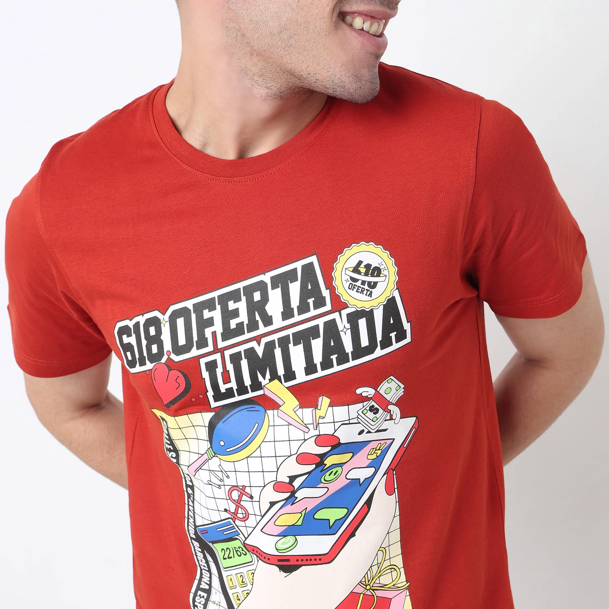 Crew Neck Cotton Graphitee - Image 4
