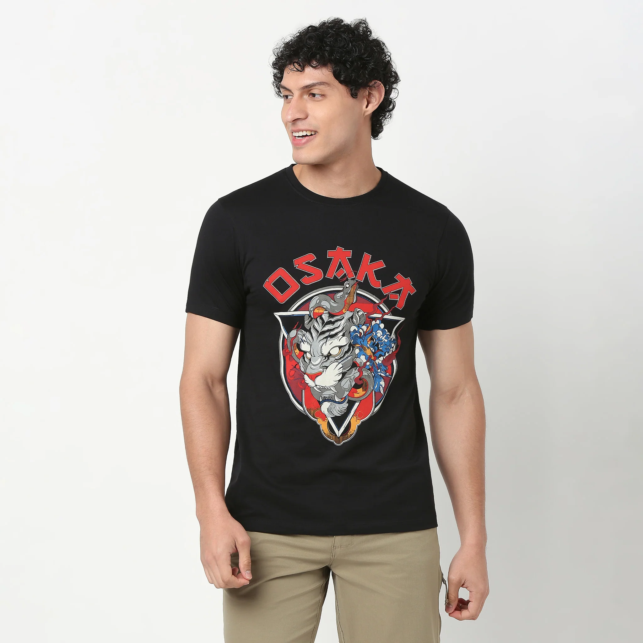 Crew Neck Graphic T-Shirt - Image 2