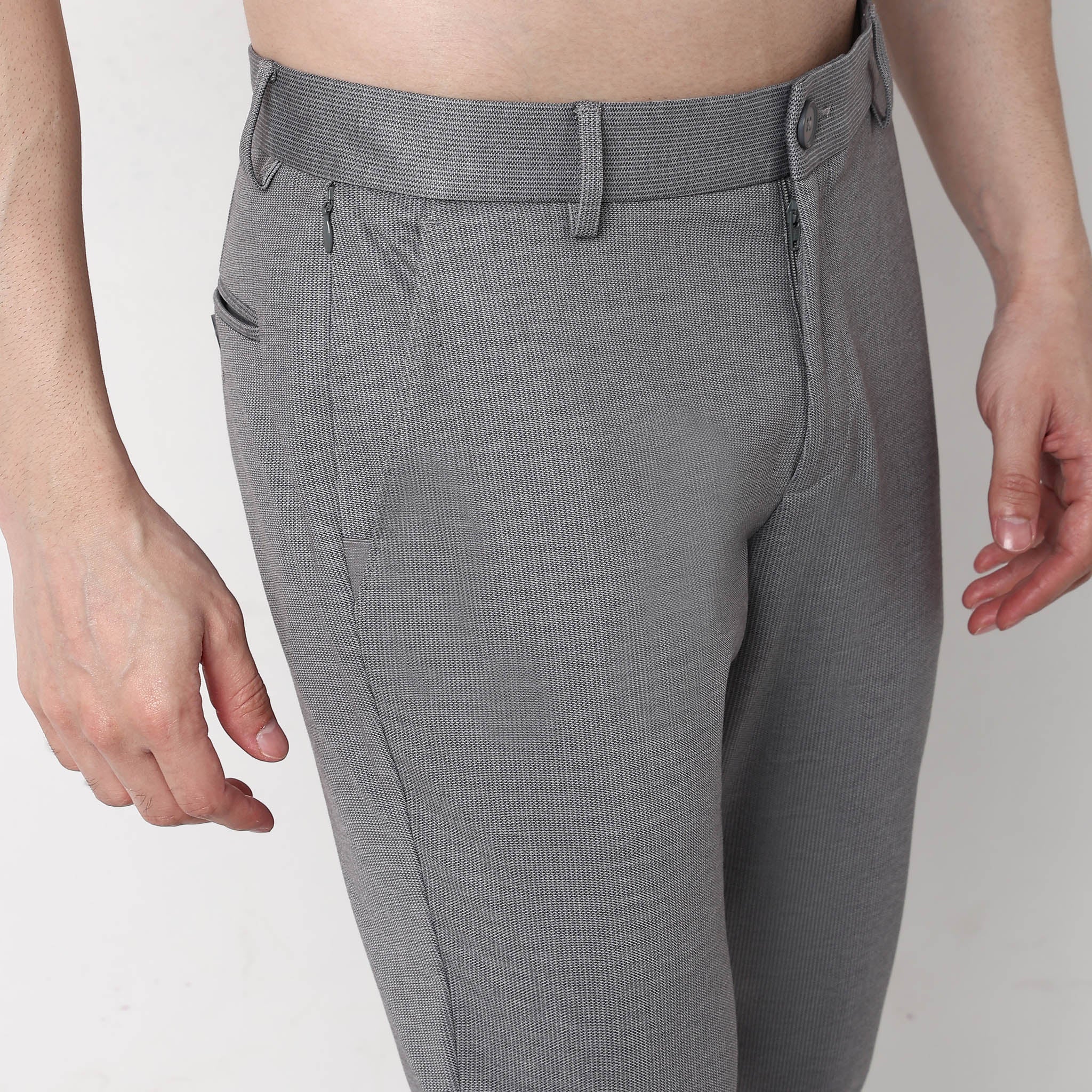 Crop Flex Pants - Ultra-Stretch Travel Friendly Crop Length With Secure Zip Pocket - Image 24