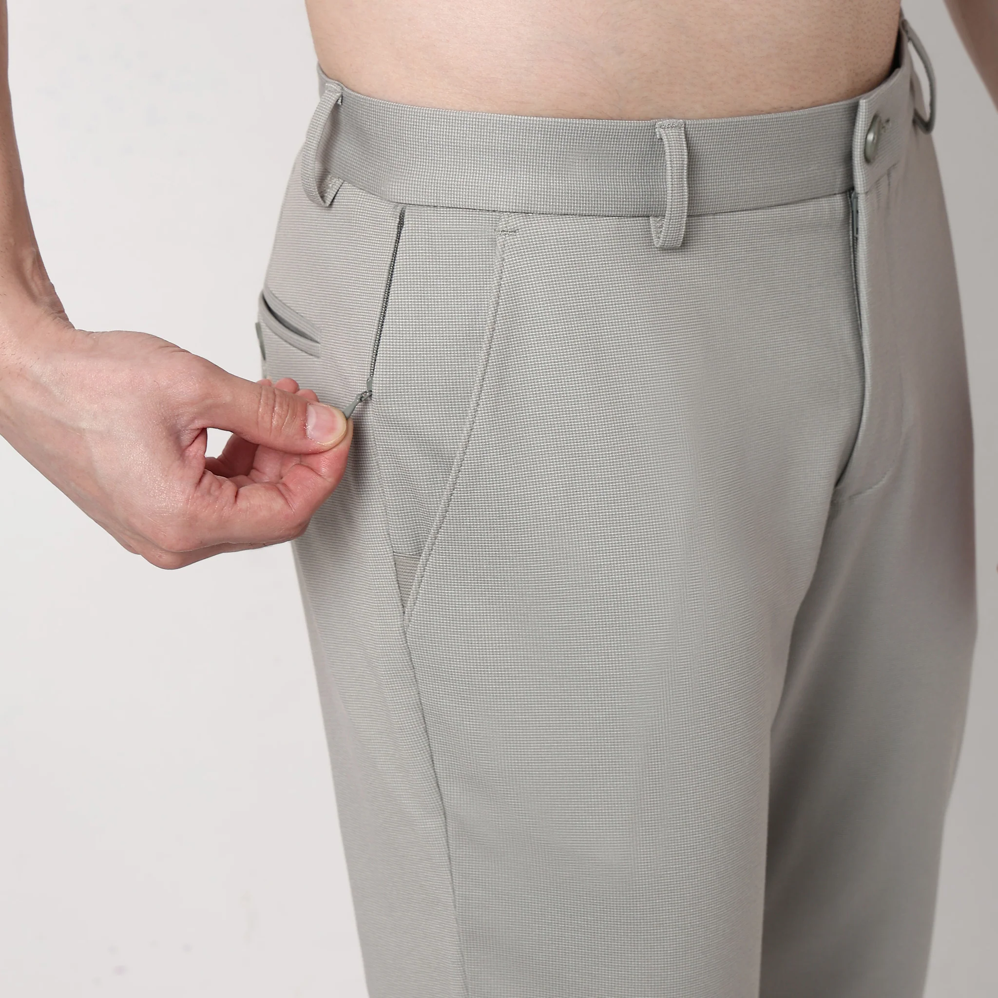 Crop Flex Pants - Ultra-Stretch Travel Friendly Crop Length With Secure Zip Pocket - Image 29