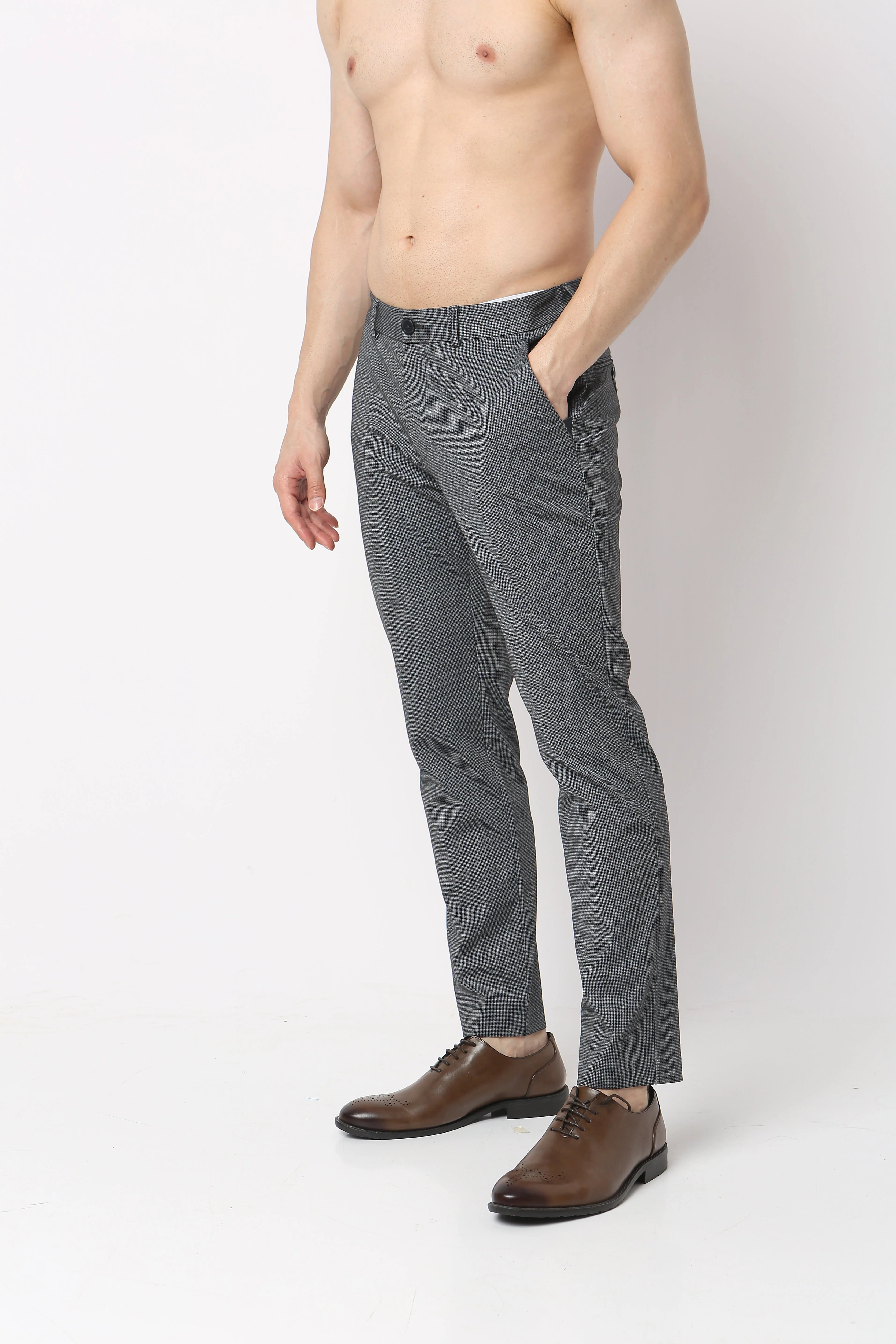 Crop Flex Pants - Ultra-Stretch Travel Friendly Crop Length With Secure Zip Pocket - Image 35