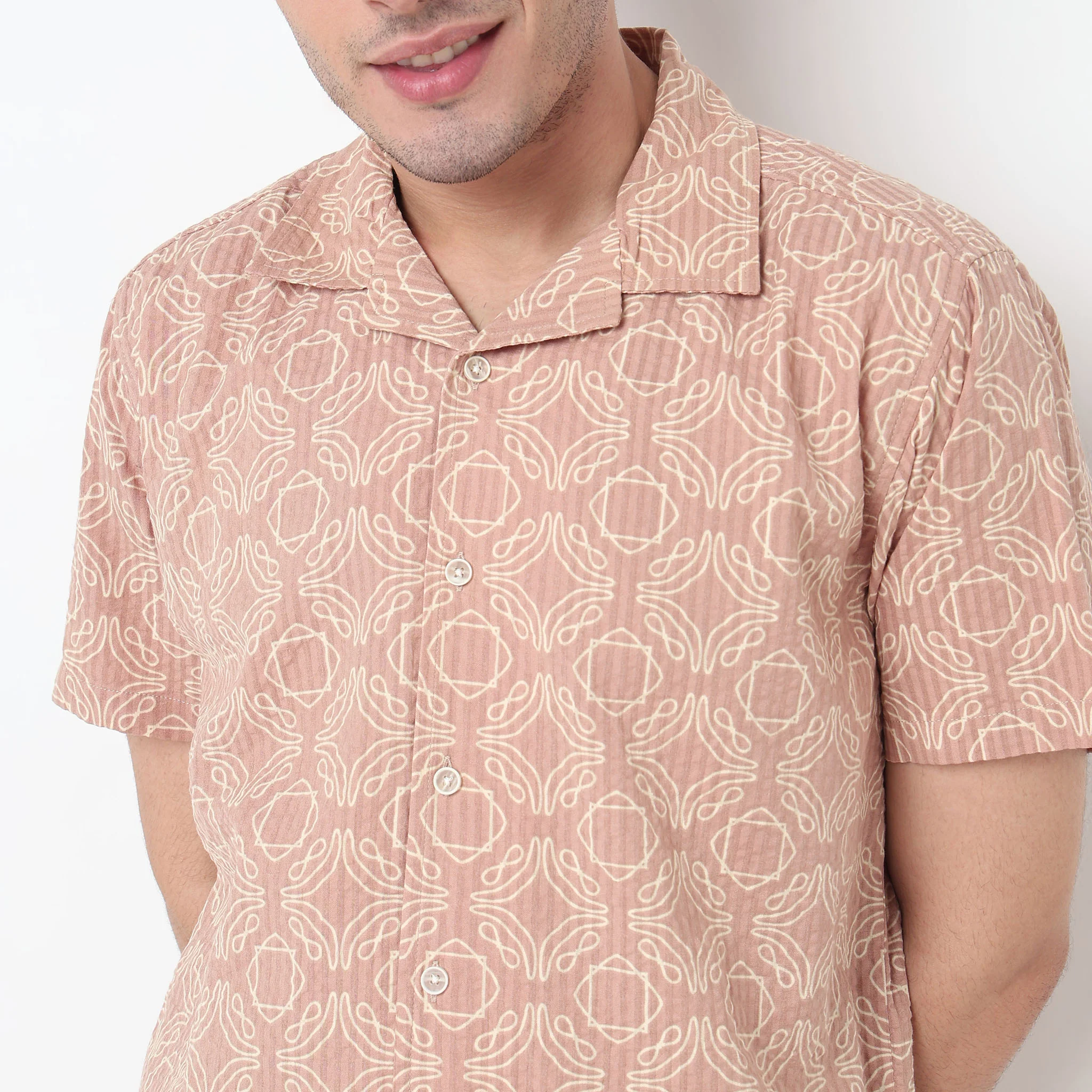 Printed Cuban Shirt - Image 4