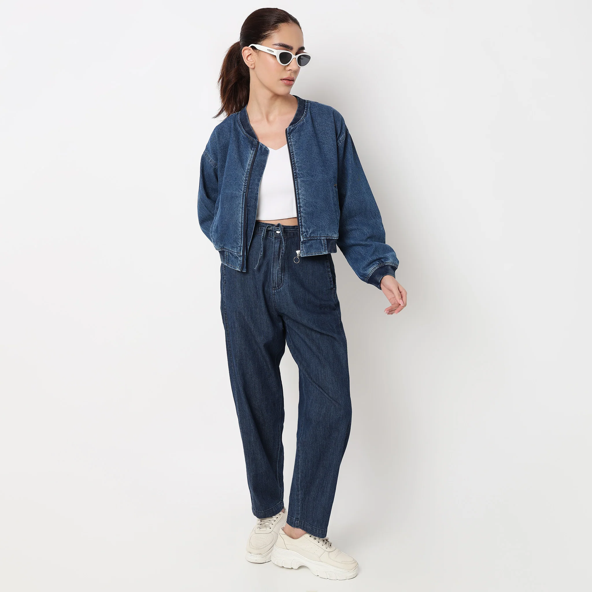 Denim Zipper Casual Jacket