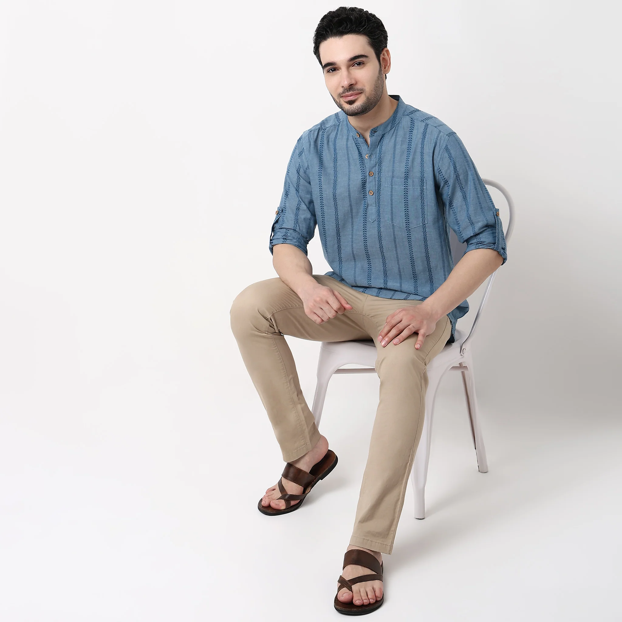 Dobby Short Kurta