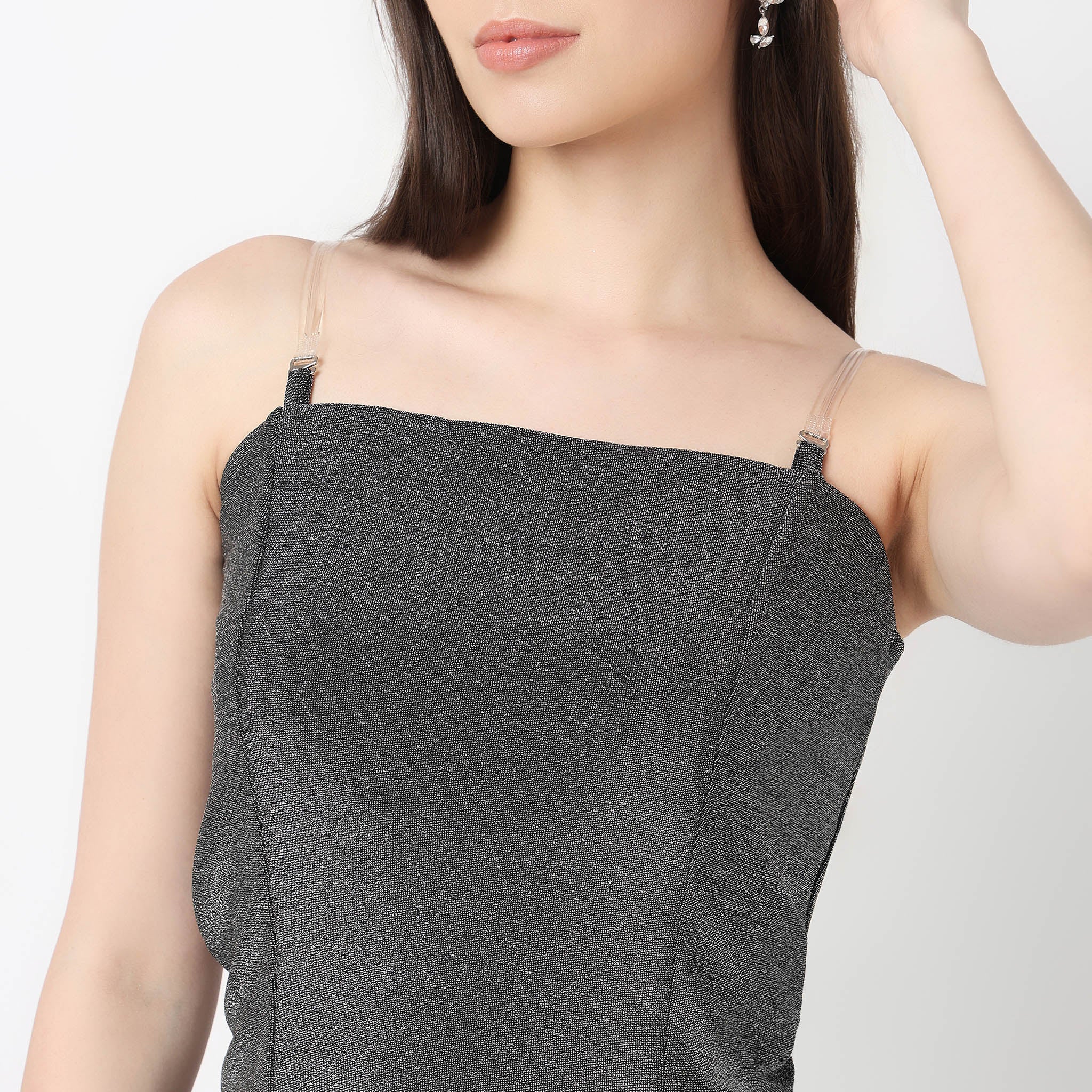 Embellished Square Neck Tube Top - Image 4