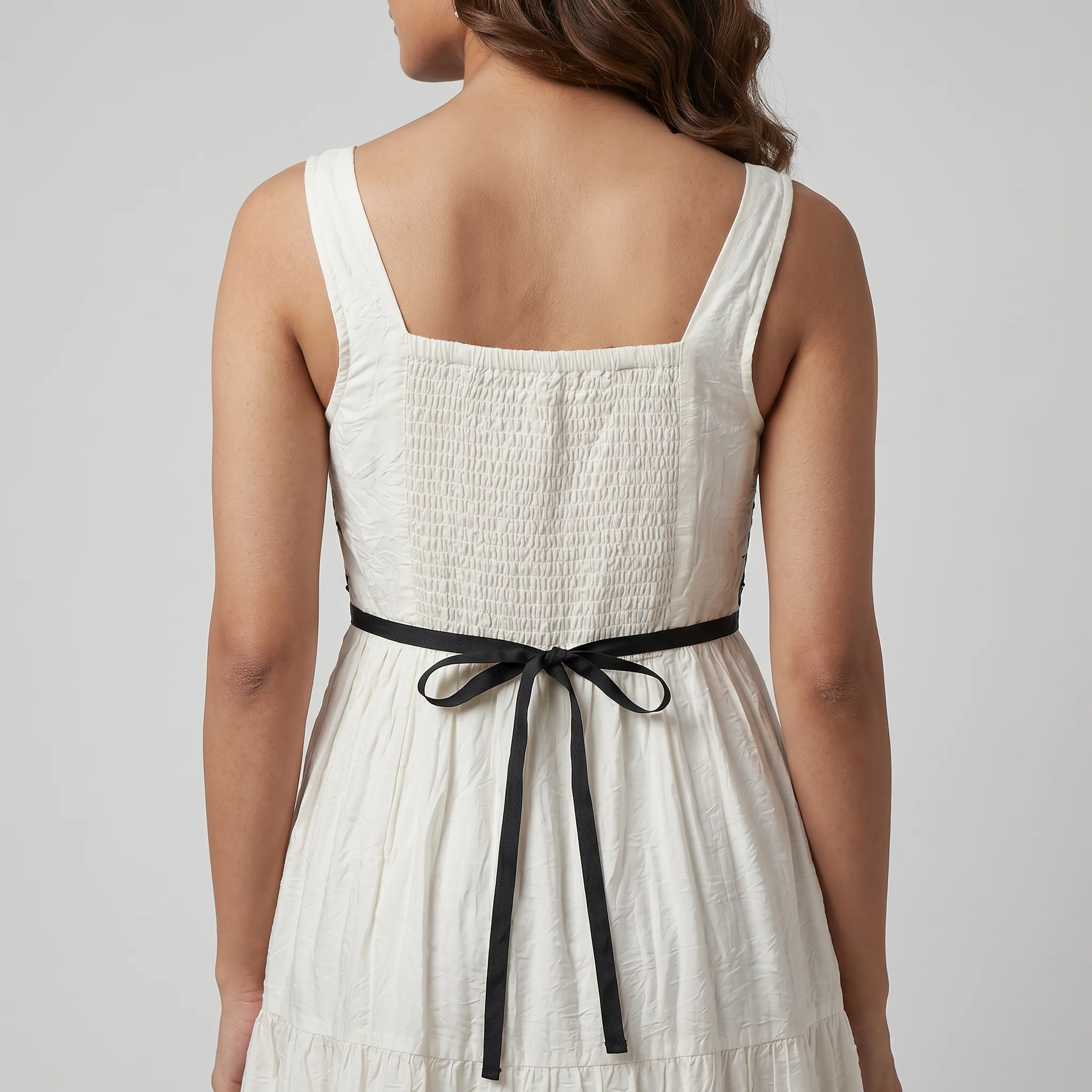 Embroidered Flared Dress - Image 3