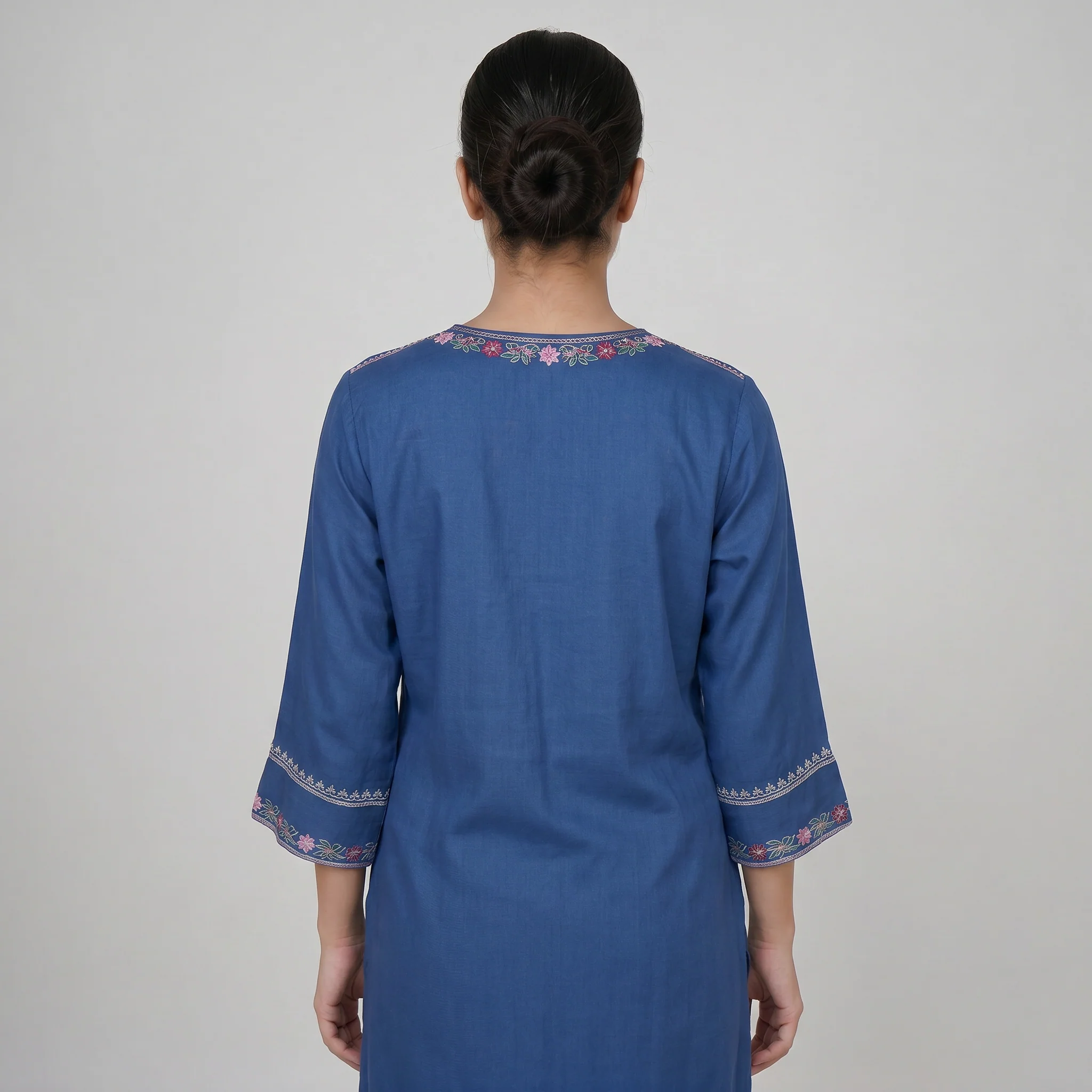 Embroidered Kurta with Pant Set - Image 3