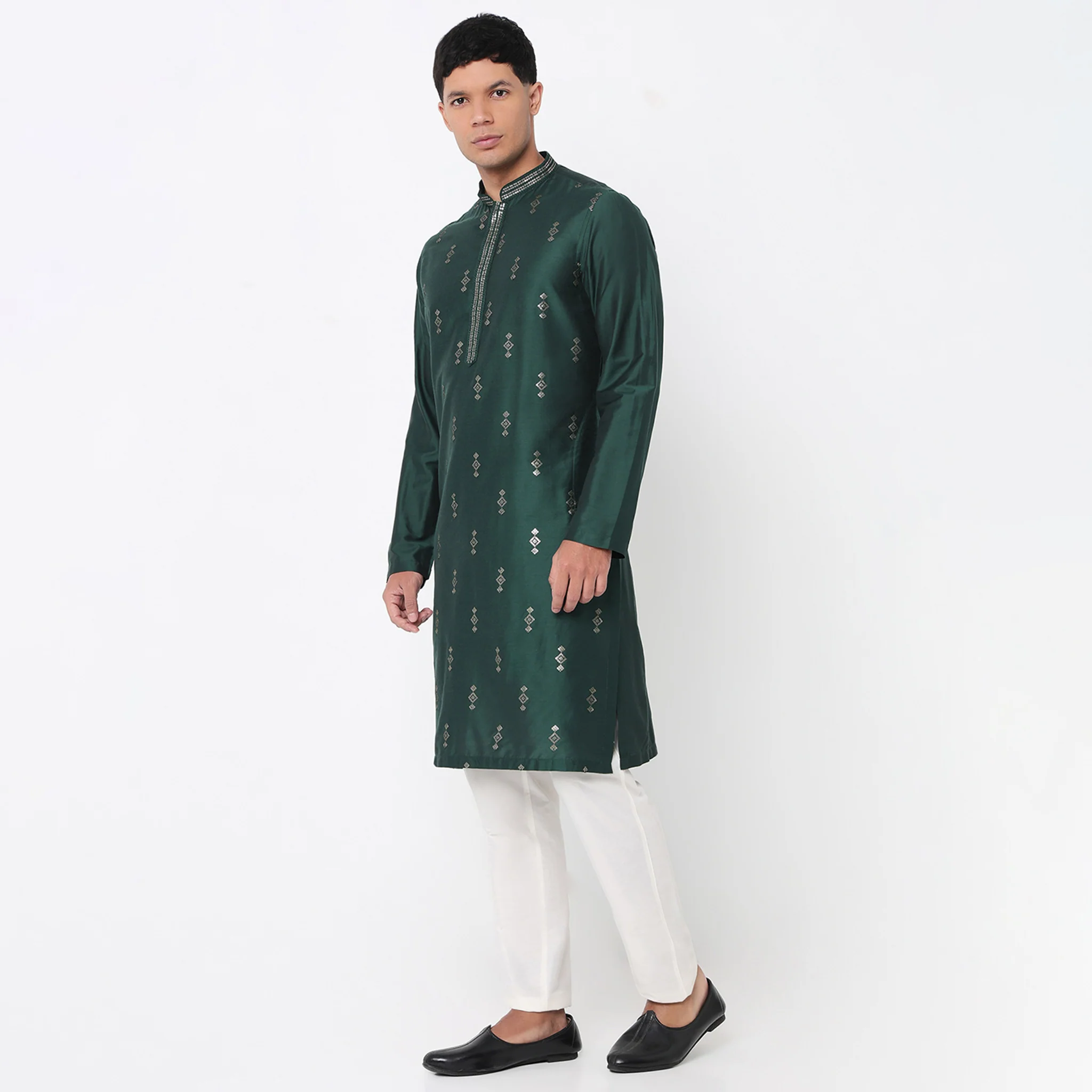 Embroidered Long Kurta - Image 5