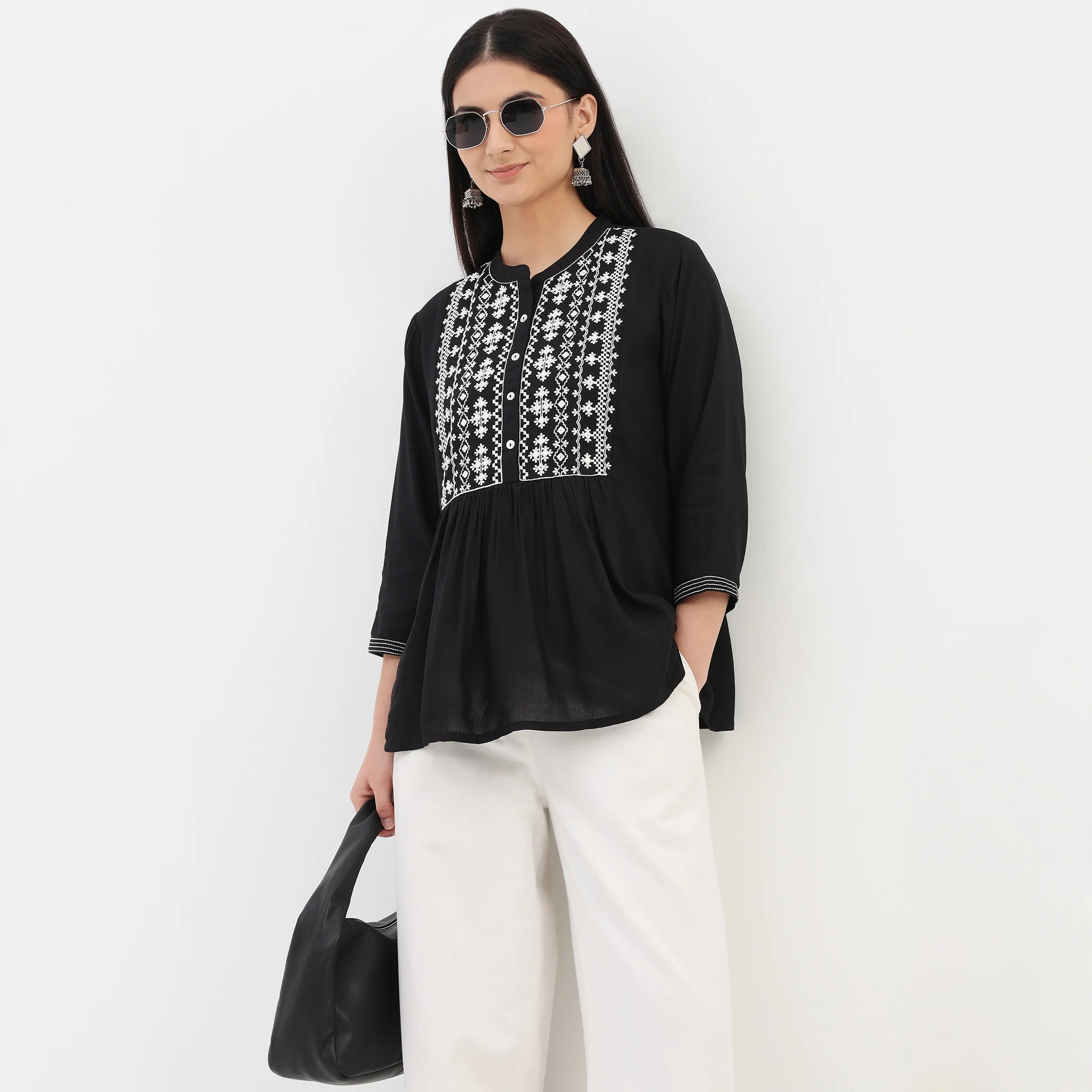 Embroidered Short Kurta