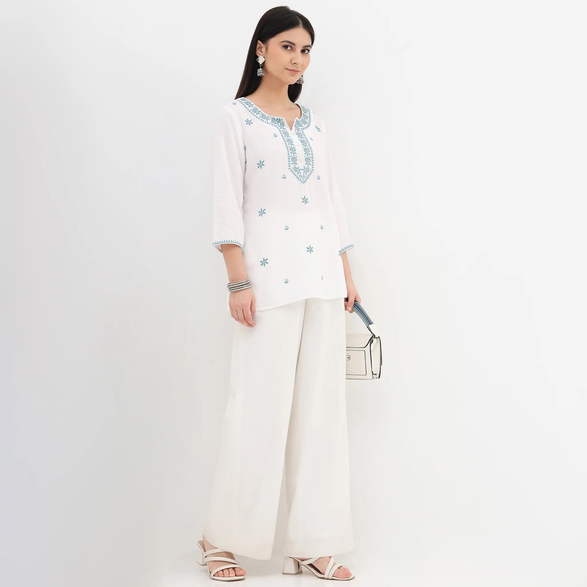 Embroidered Short Kurta