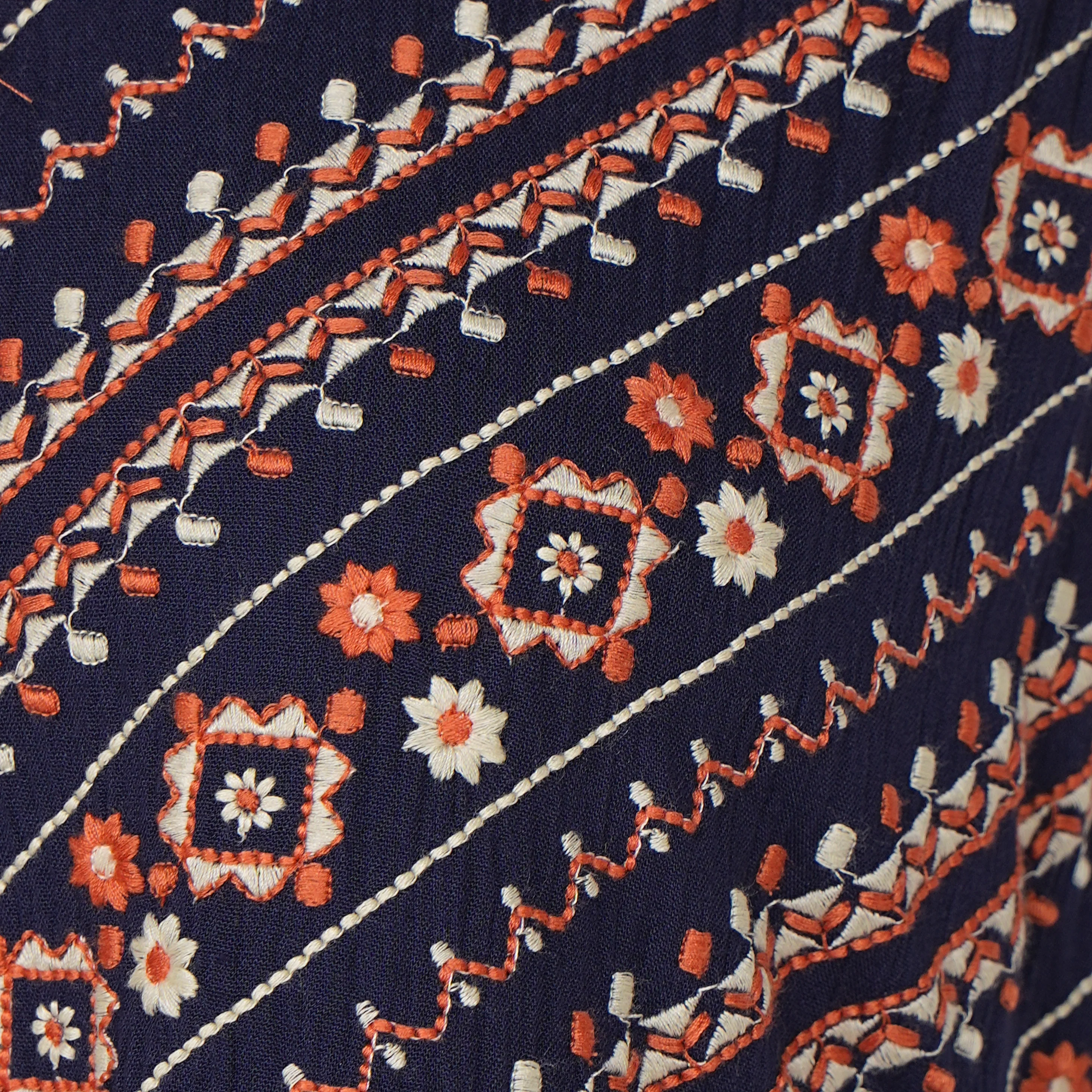 Embroidered Sleeveless Tiered Dress - Image 4