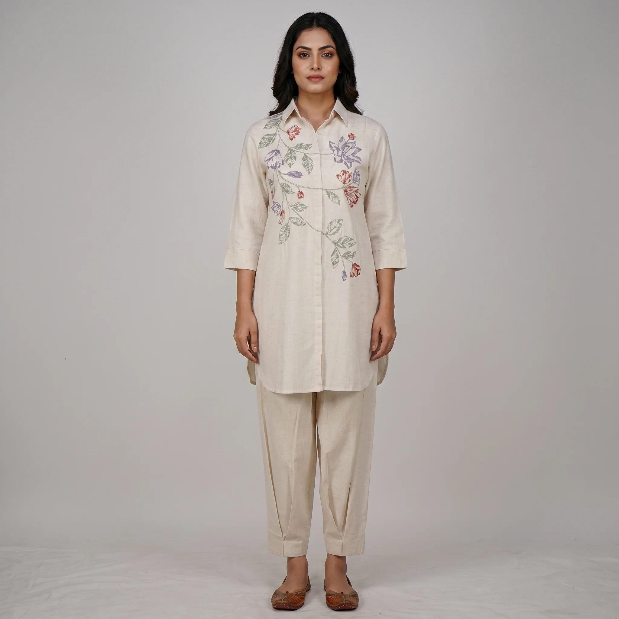 Embroidered Straight Kurta