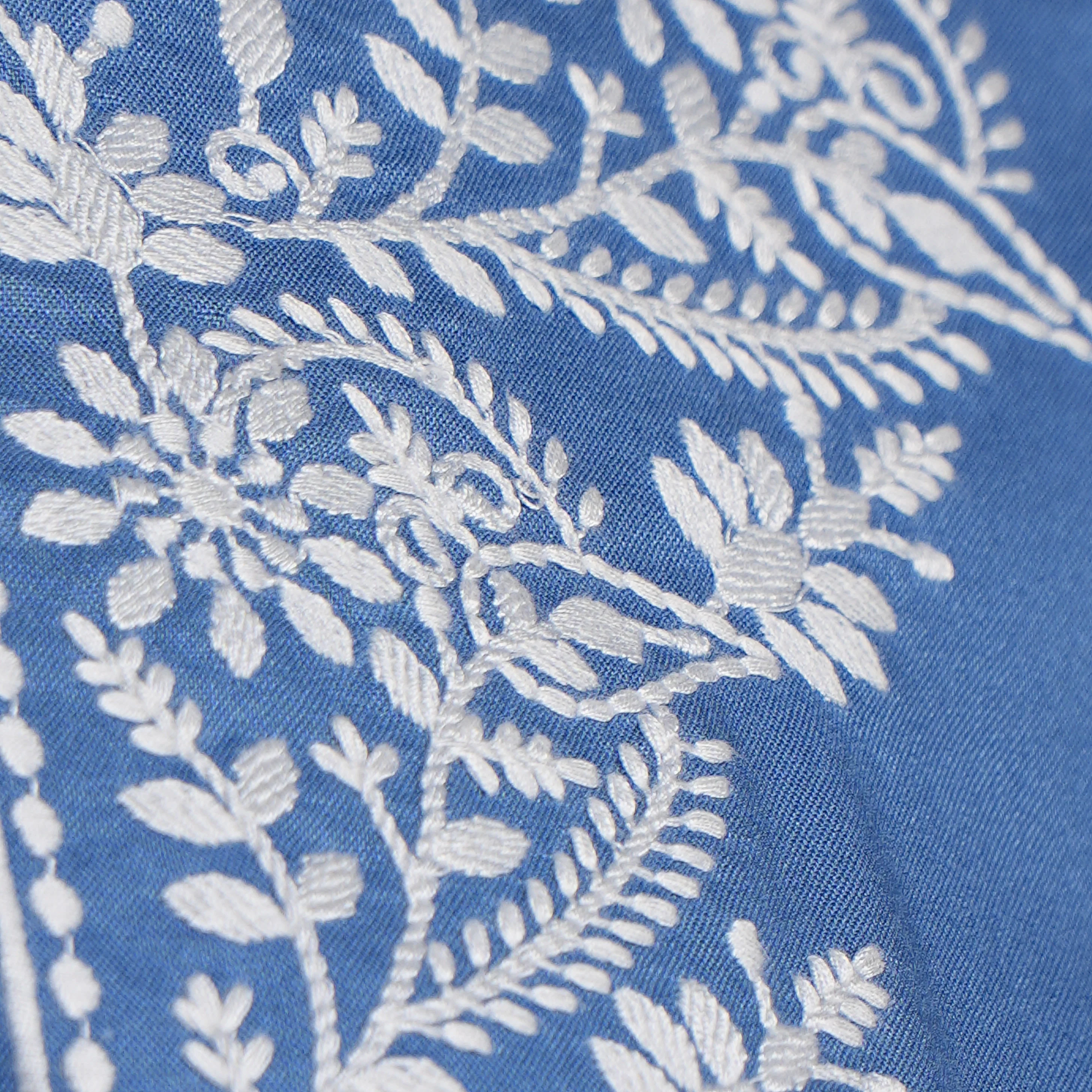 Embroidered Straight Short Kurta - Image 4