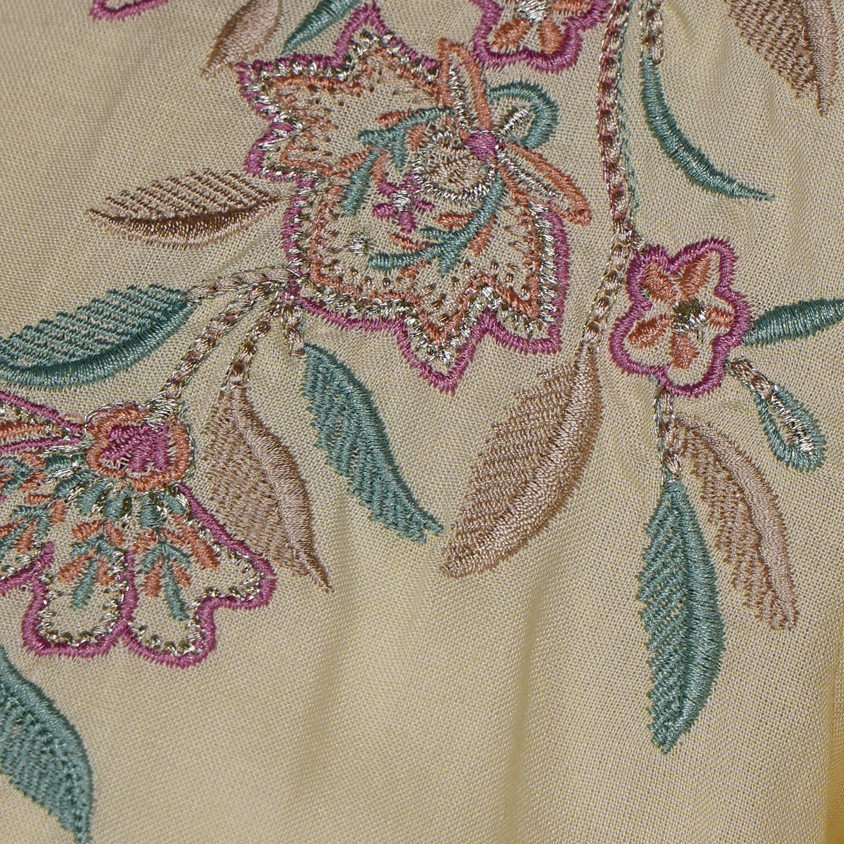 Embroidered Straight Short Kurta - Image 4