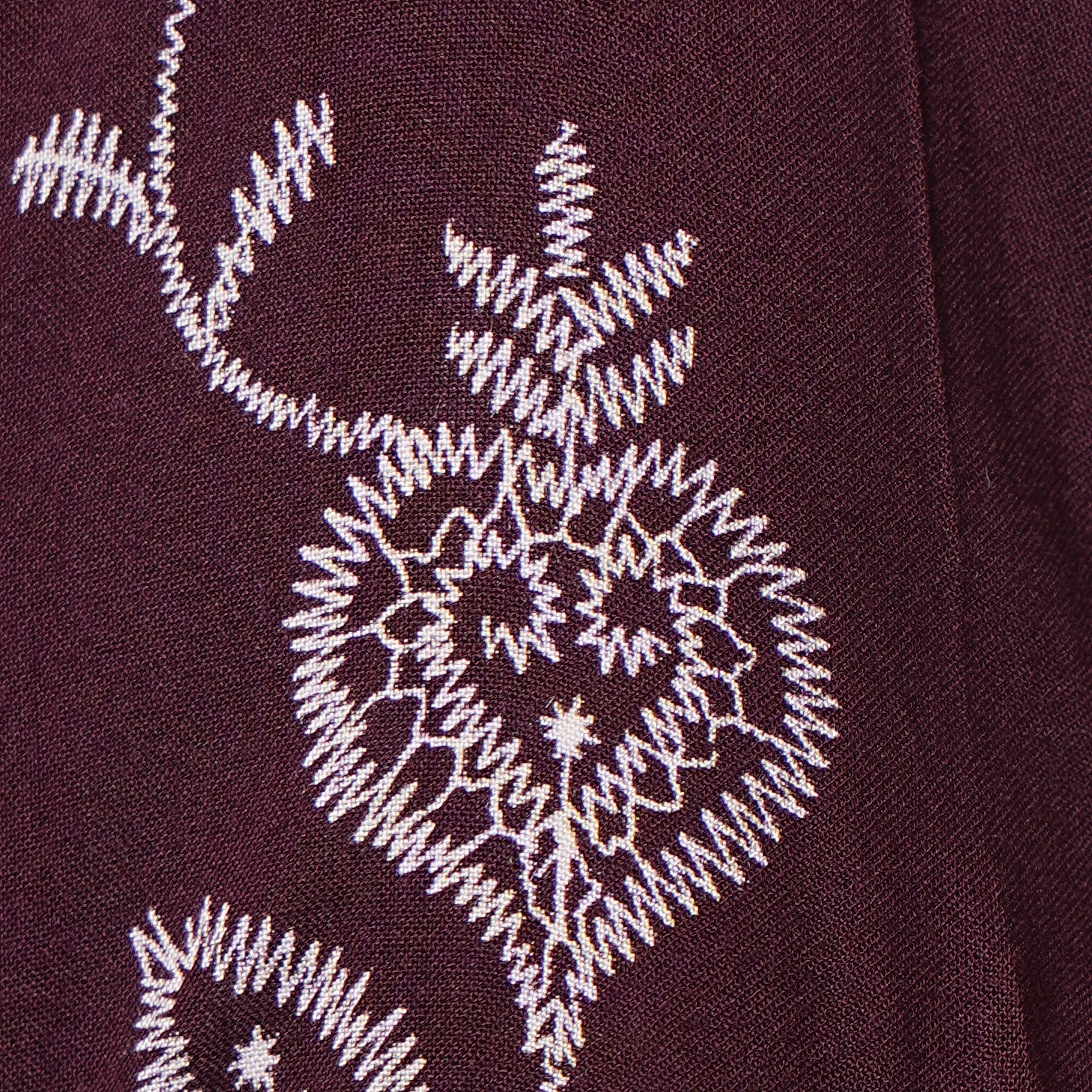Embroidered V-Neck Tiered Dress - Image 4