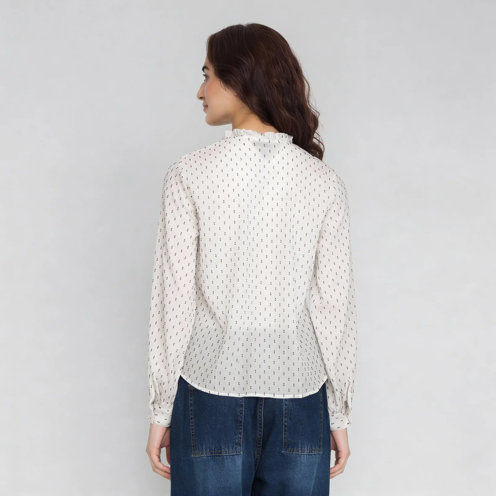 Embroidered Woven Top - Image 3