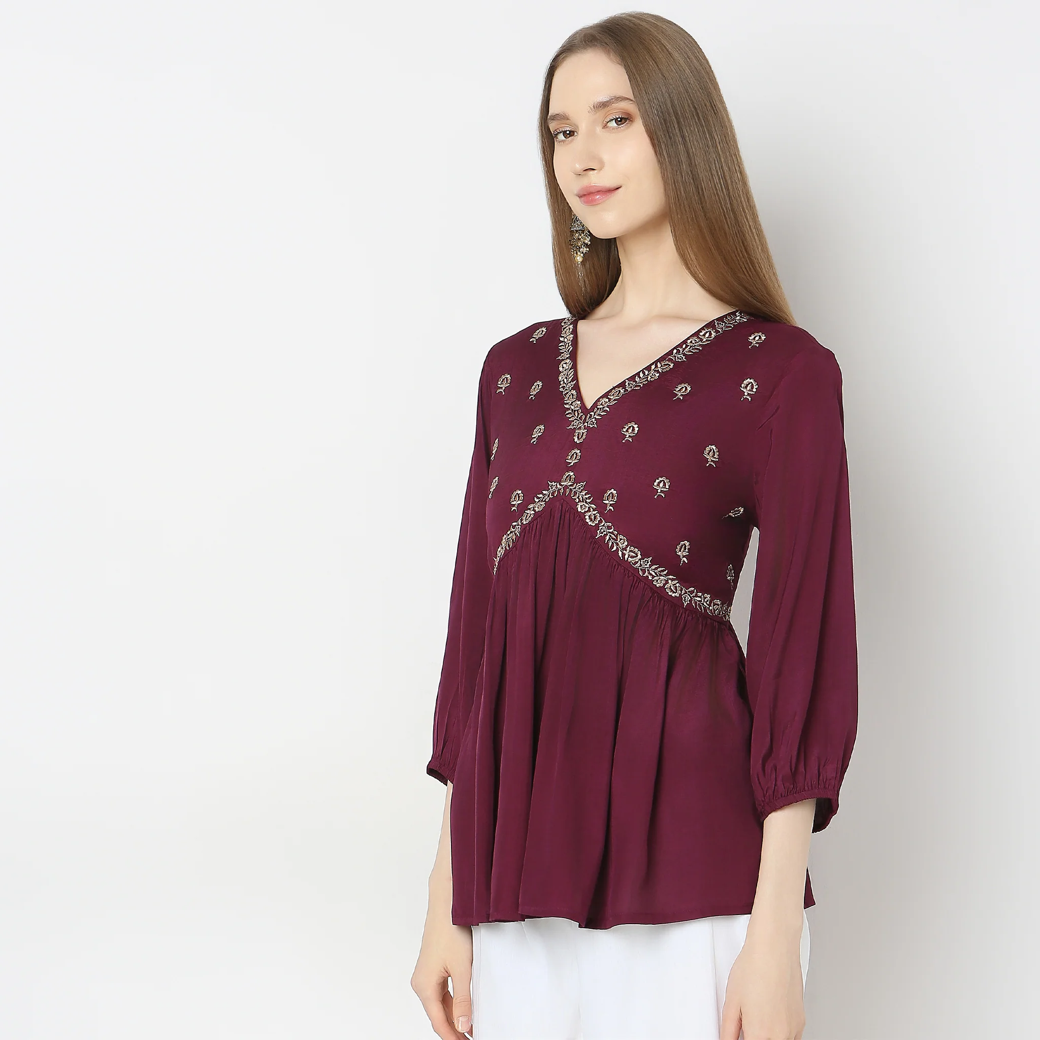 Flare Fit Embellished Top - Image 5