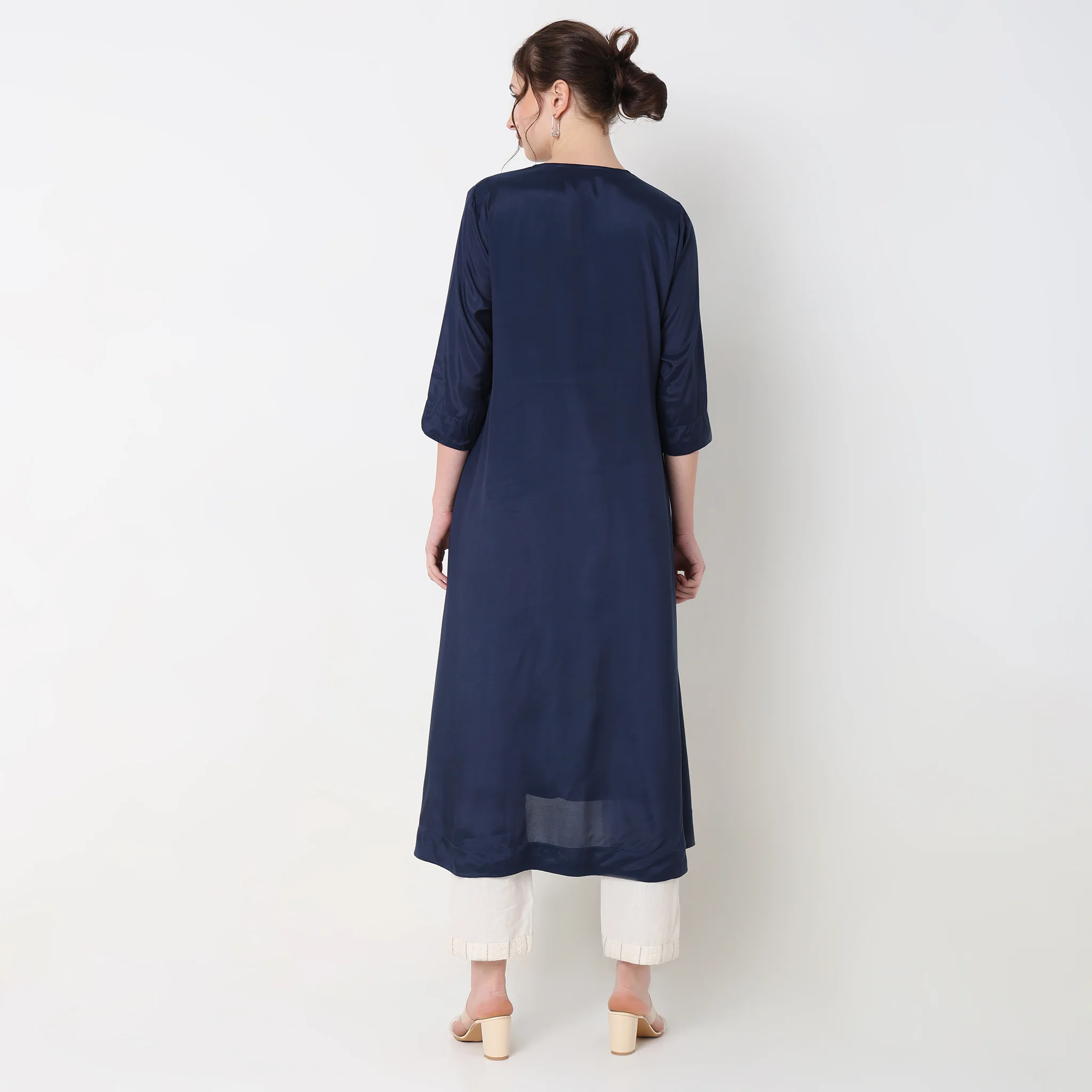 Flare Fit Embroidered Jacket - Image 3