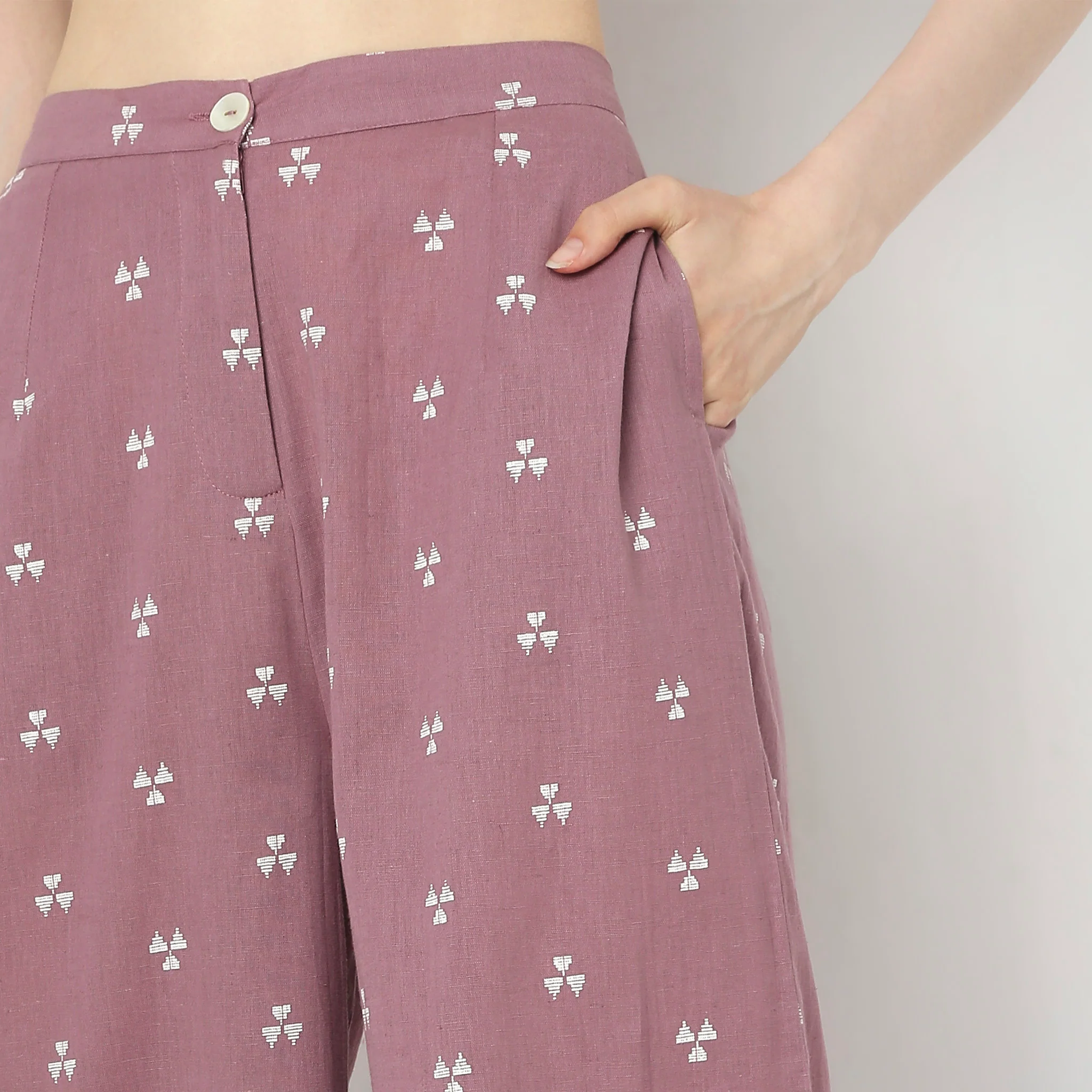 Flare Fit Mid Rise Culottes - Image 4