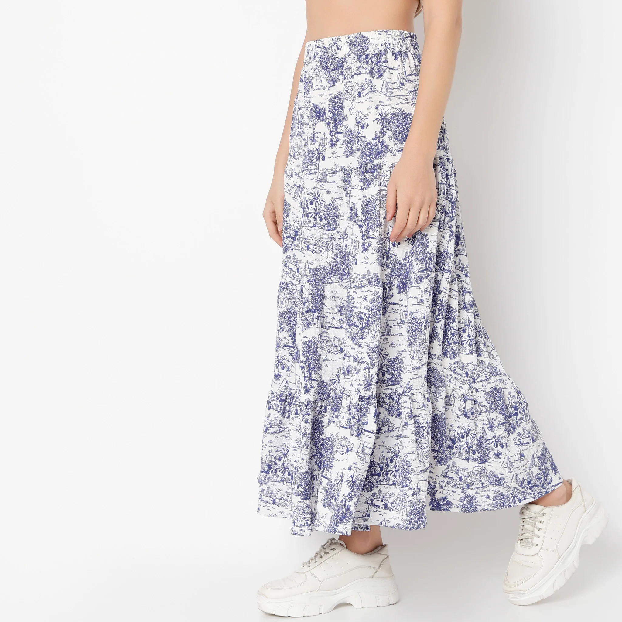 Ankle Length Flare Fit Printed Betty Skirts - Image 5