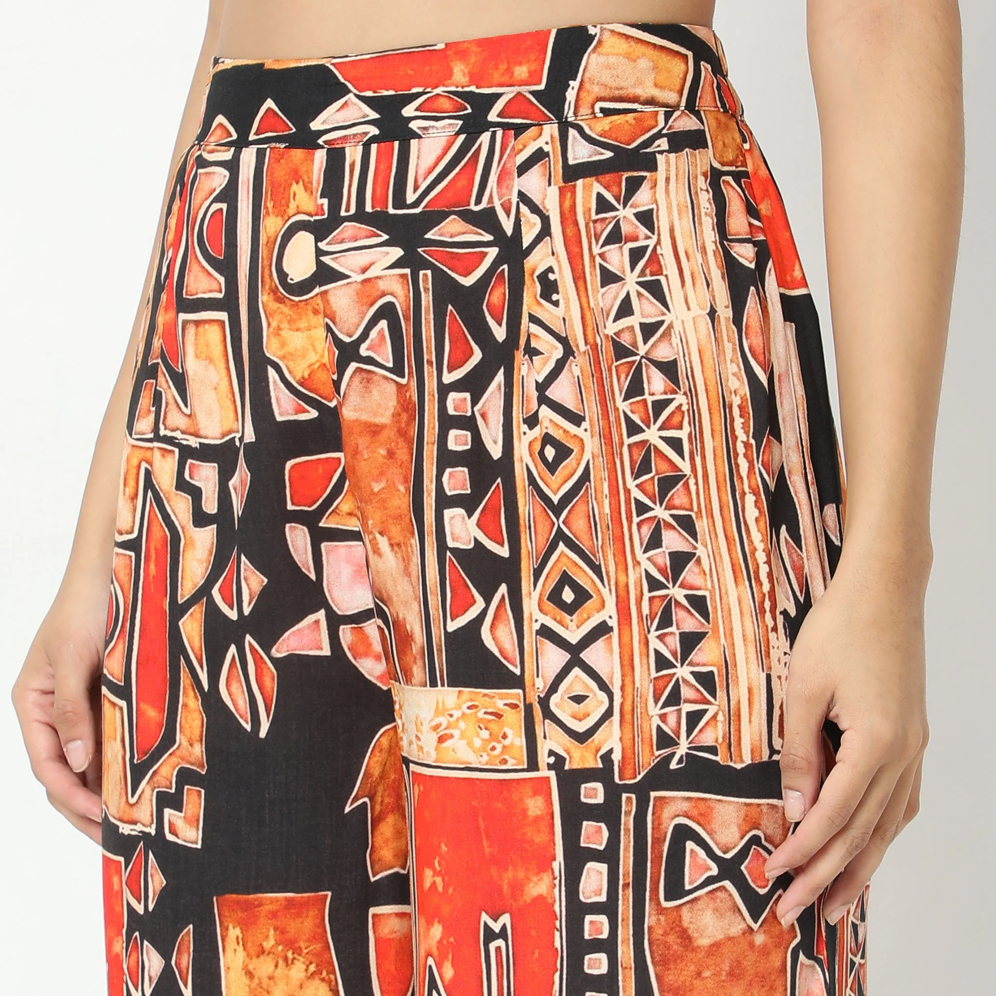 Flare Fit Printed Crop Top With Pant Co-Ords - Image 7