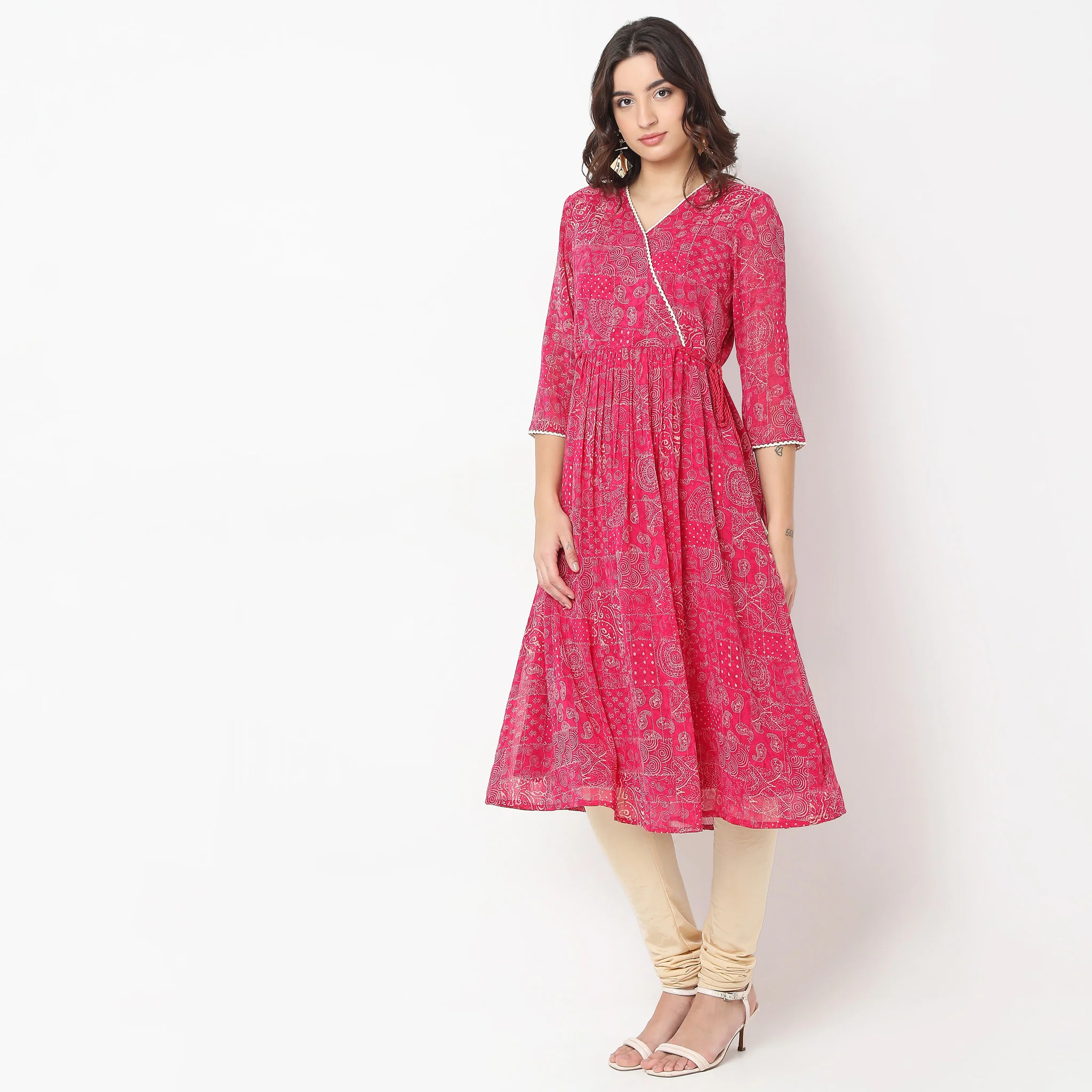 Flare Fit Printed Kurta - Image 5