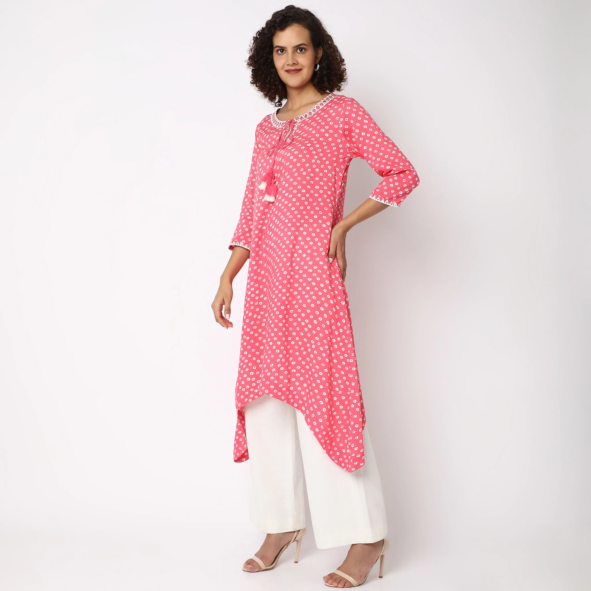 Flare Fit Printed Kurta - Image 10