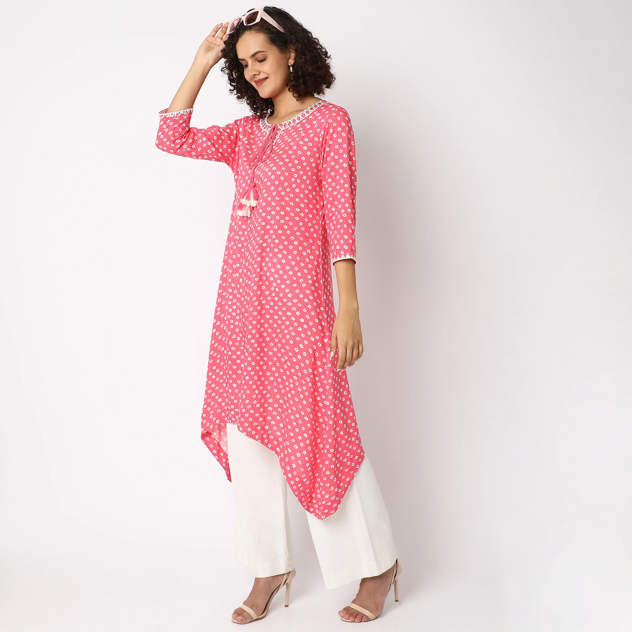Flare Fit Printed Kurta - Image 6