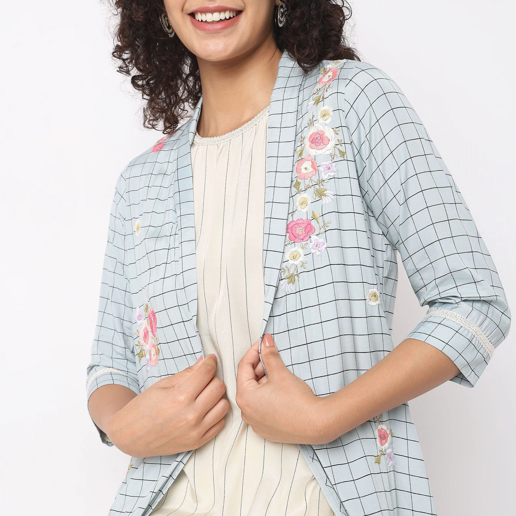 Flare Fit Printed Kurta - Image 4