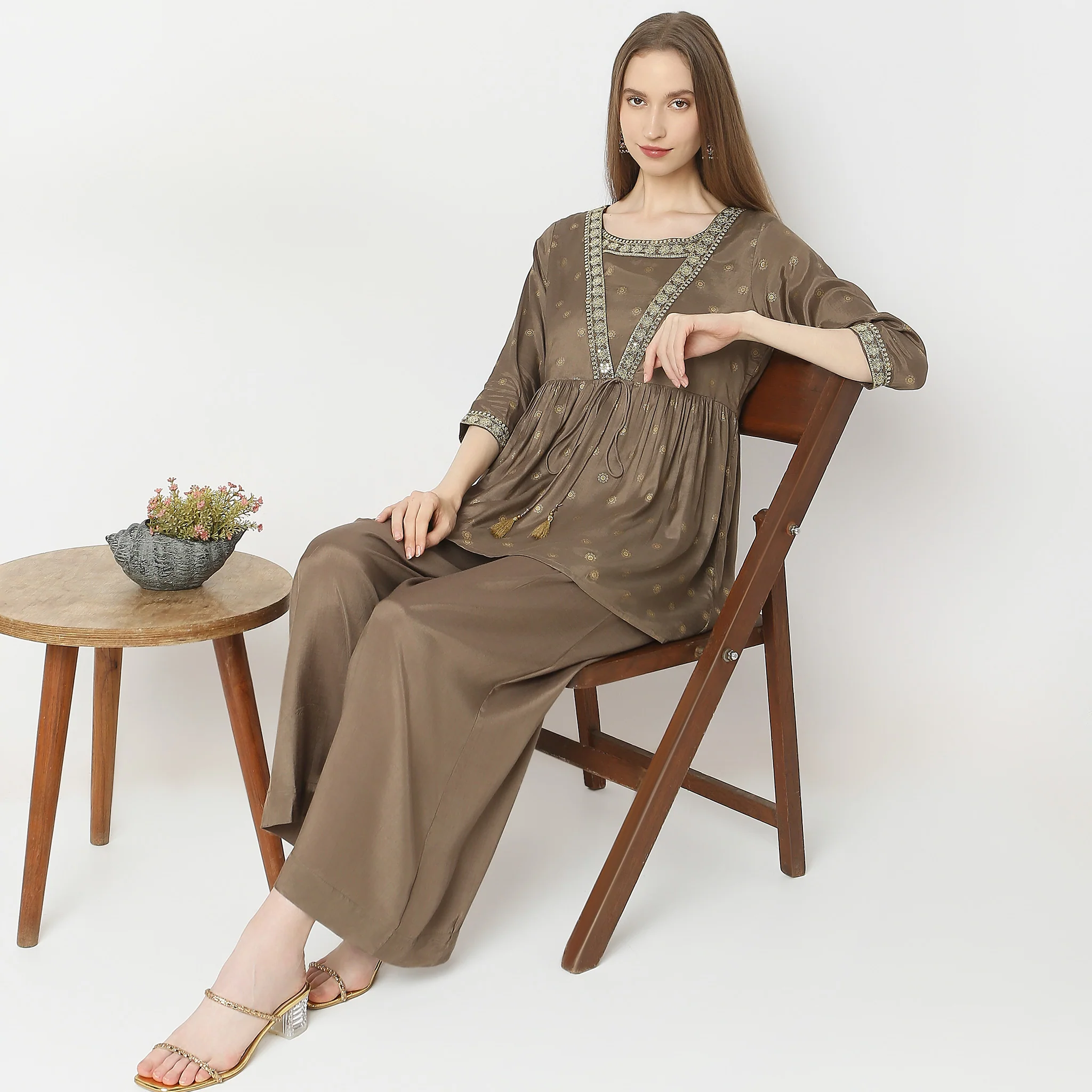 Flare Fit Printed Tunic