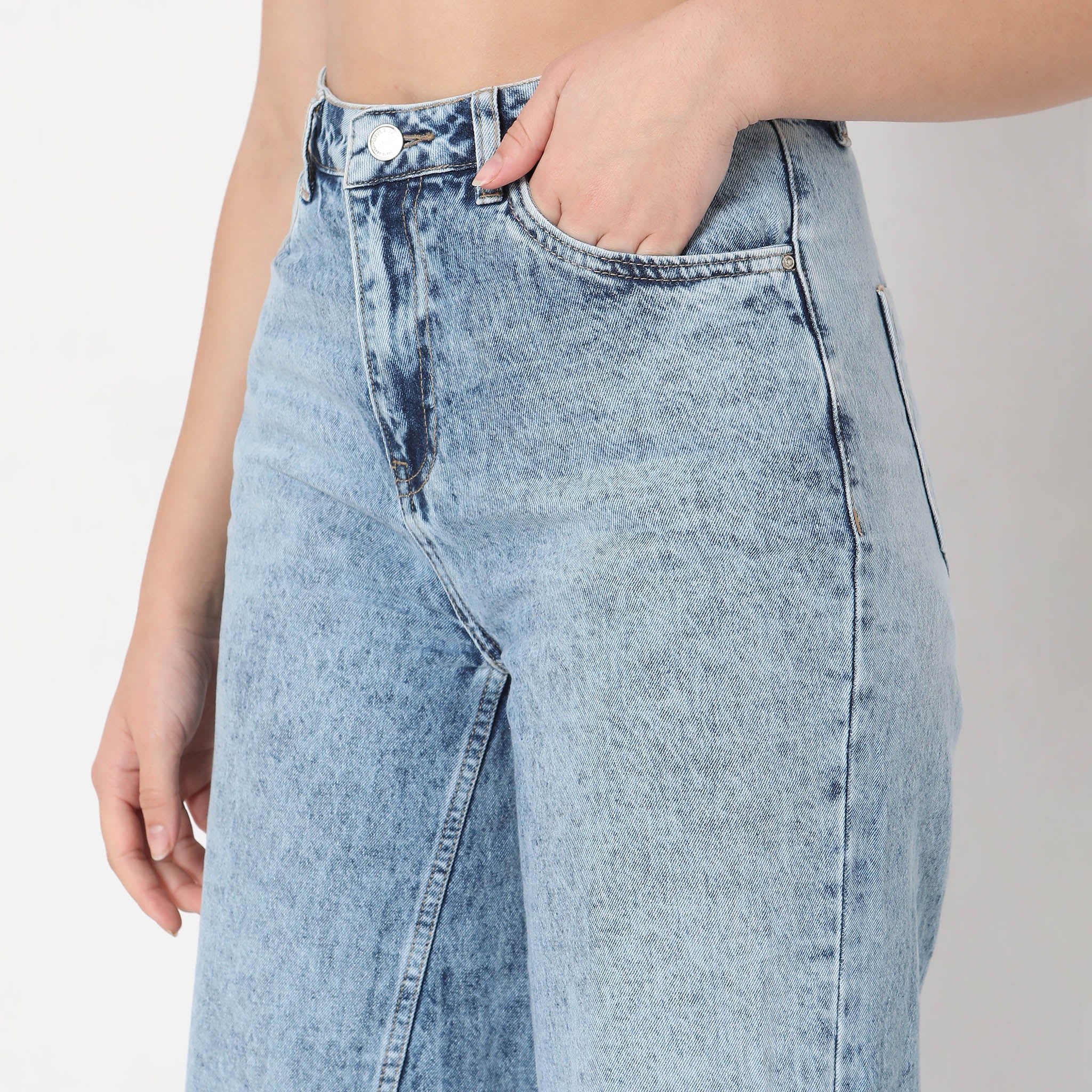 Flare Fit High Rise Jeans - Image 4