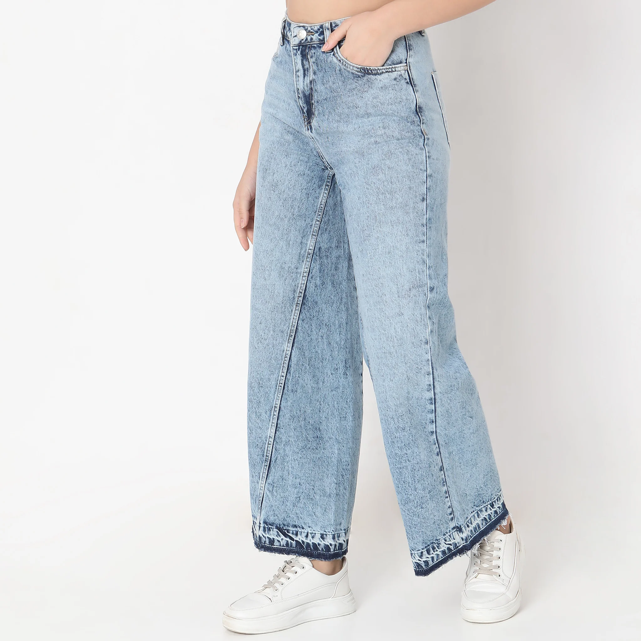Flare Fit High Rise Jeans - Image 5