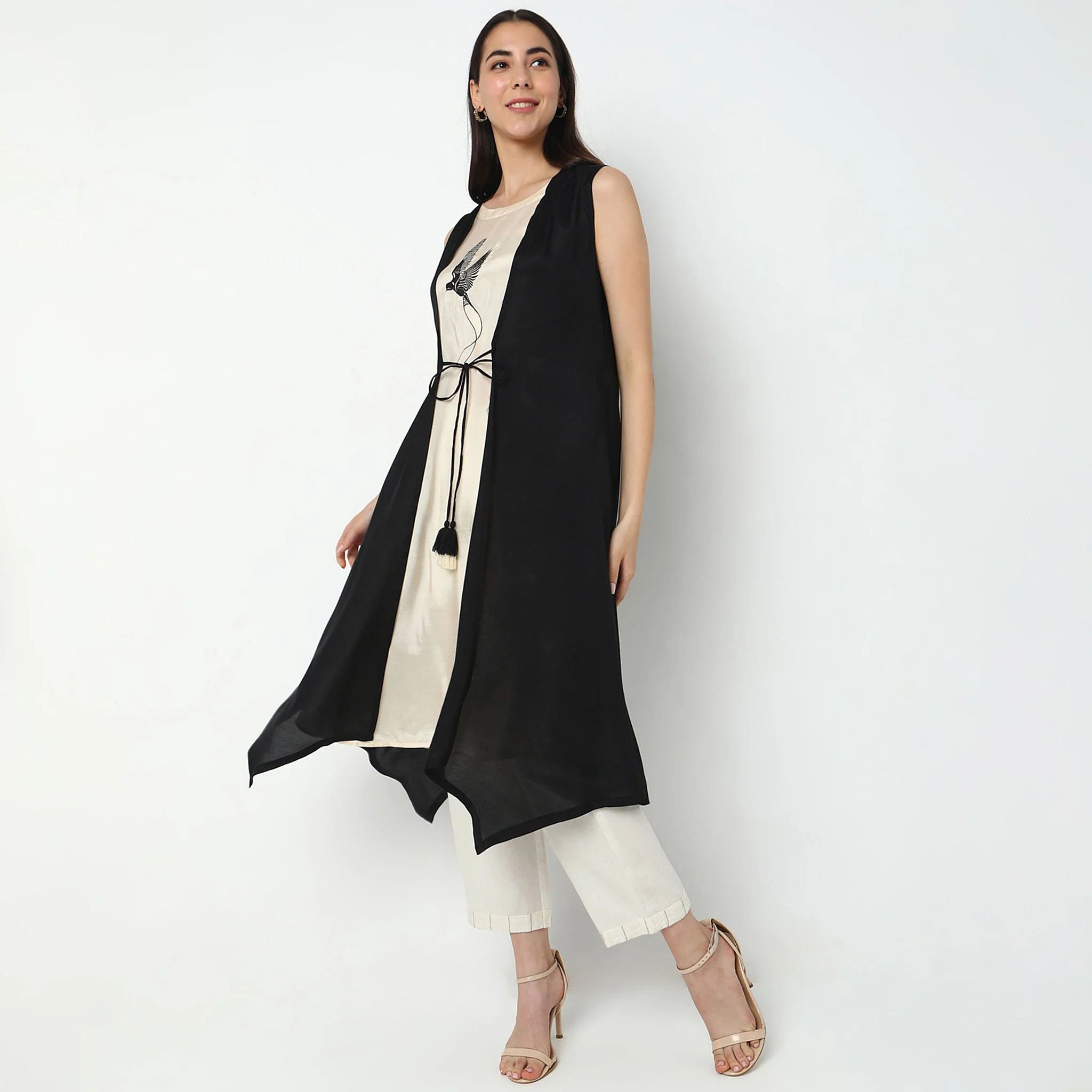Flare Fit Solid Dress - Image 6