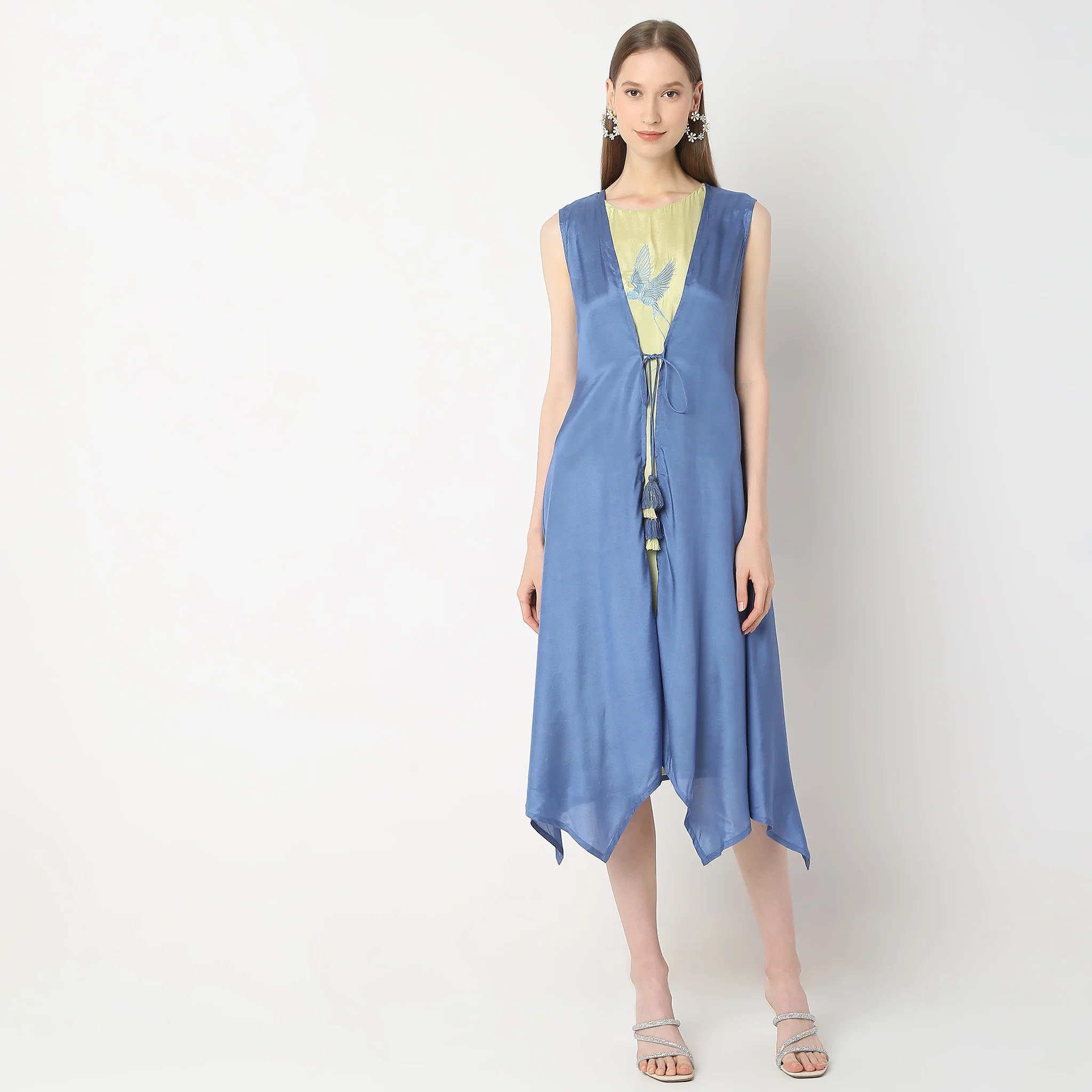Flare Fit Solid Dress - Image 8