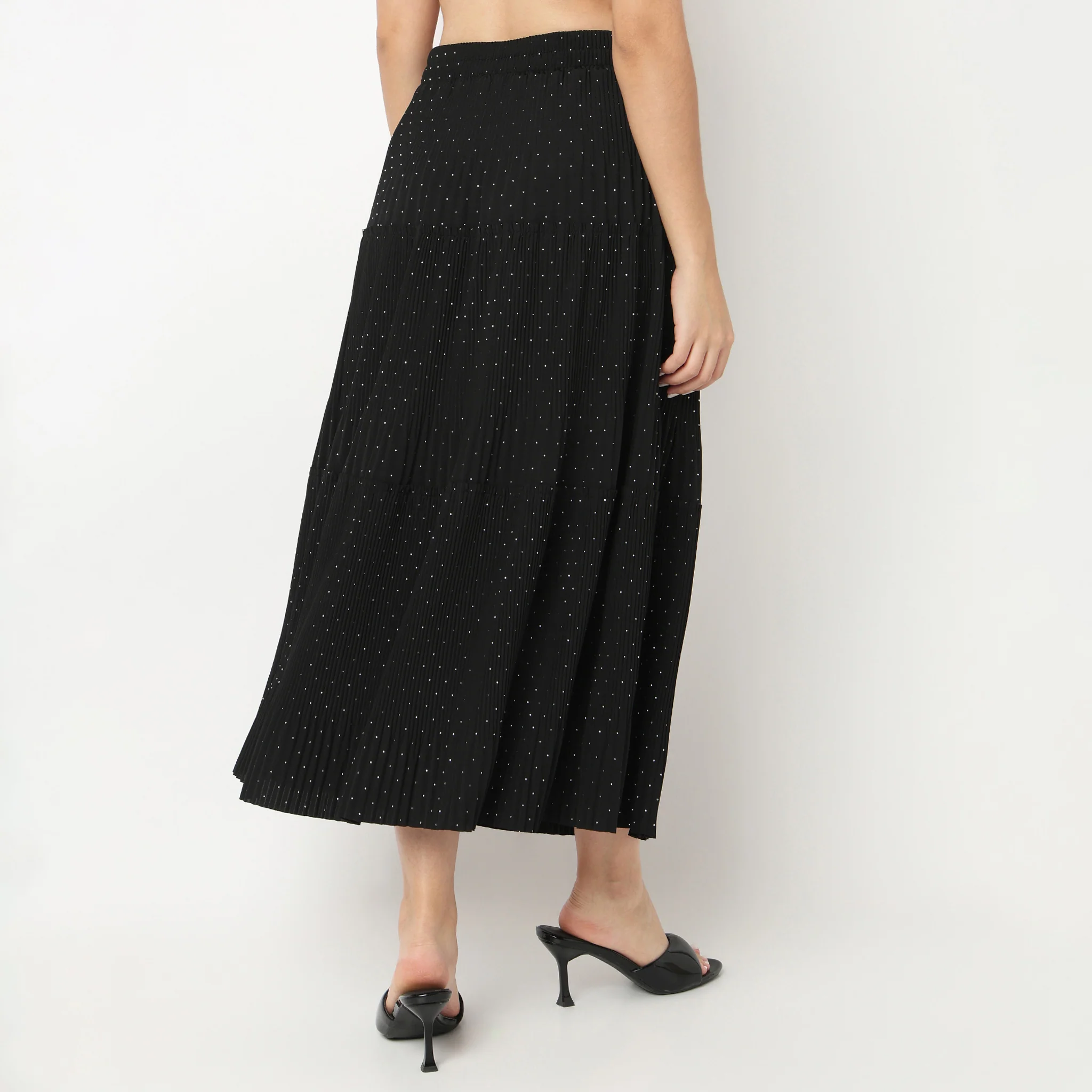 Flare Fit Tiered Skirt - Image 8