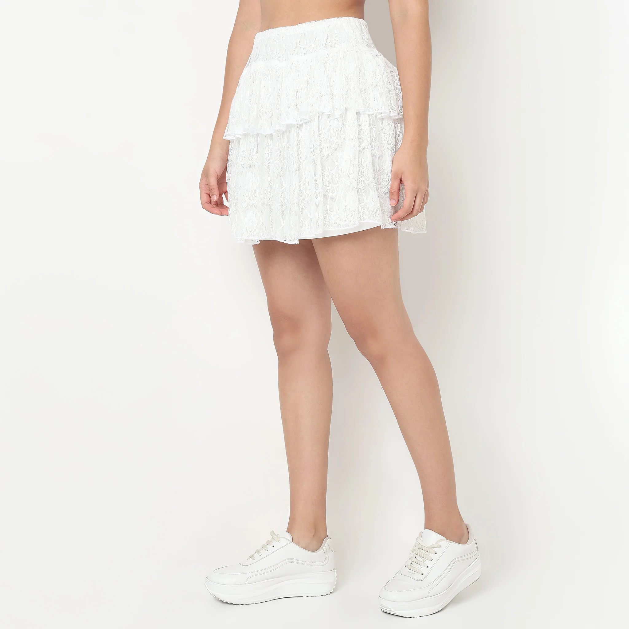 Flared Lace Skirt - Image 5